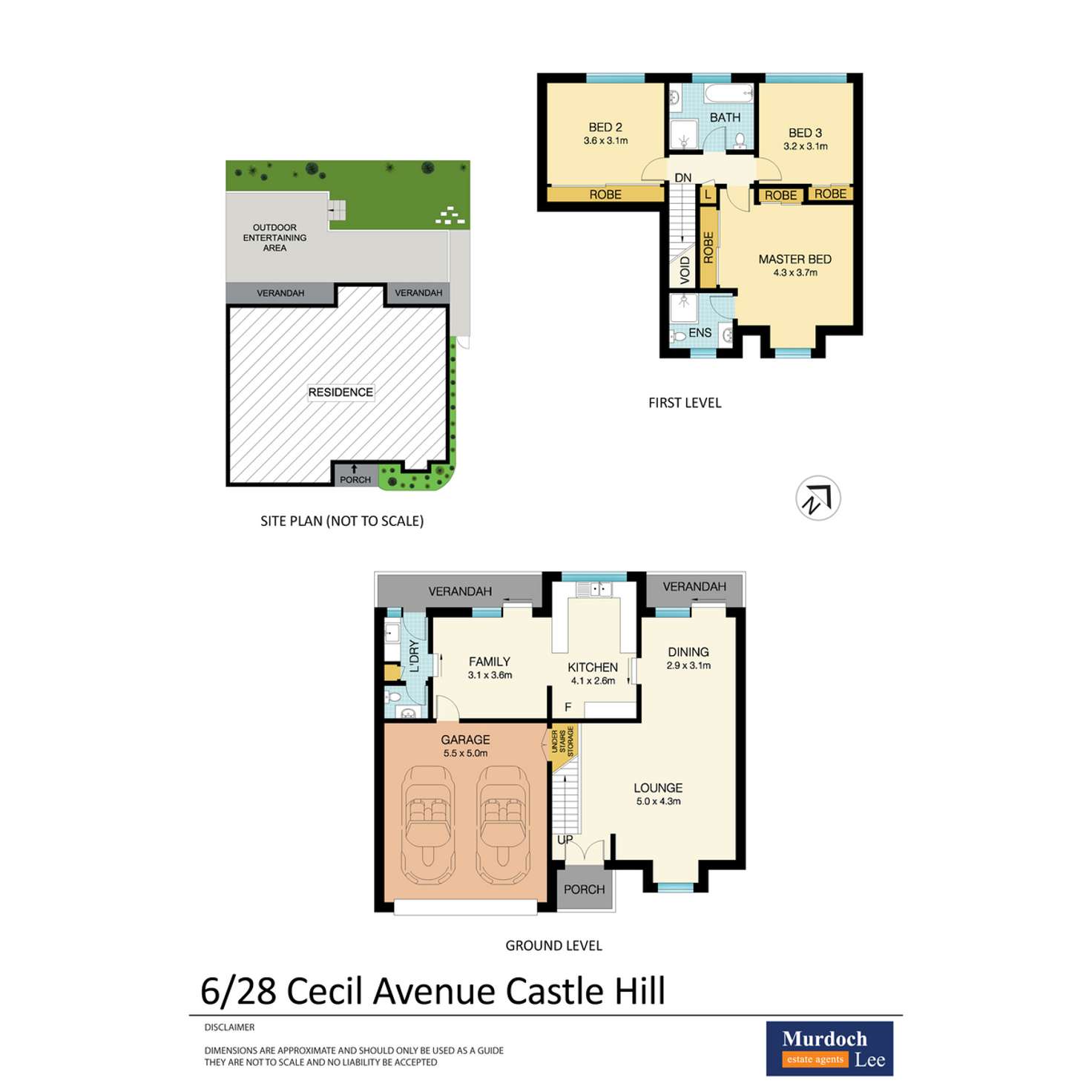 Floorplan of Homely townhouse listing, 6/28 Cecil Avenue, Castle Hill NSW 2154