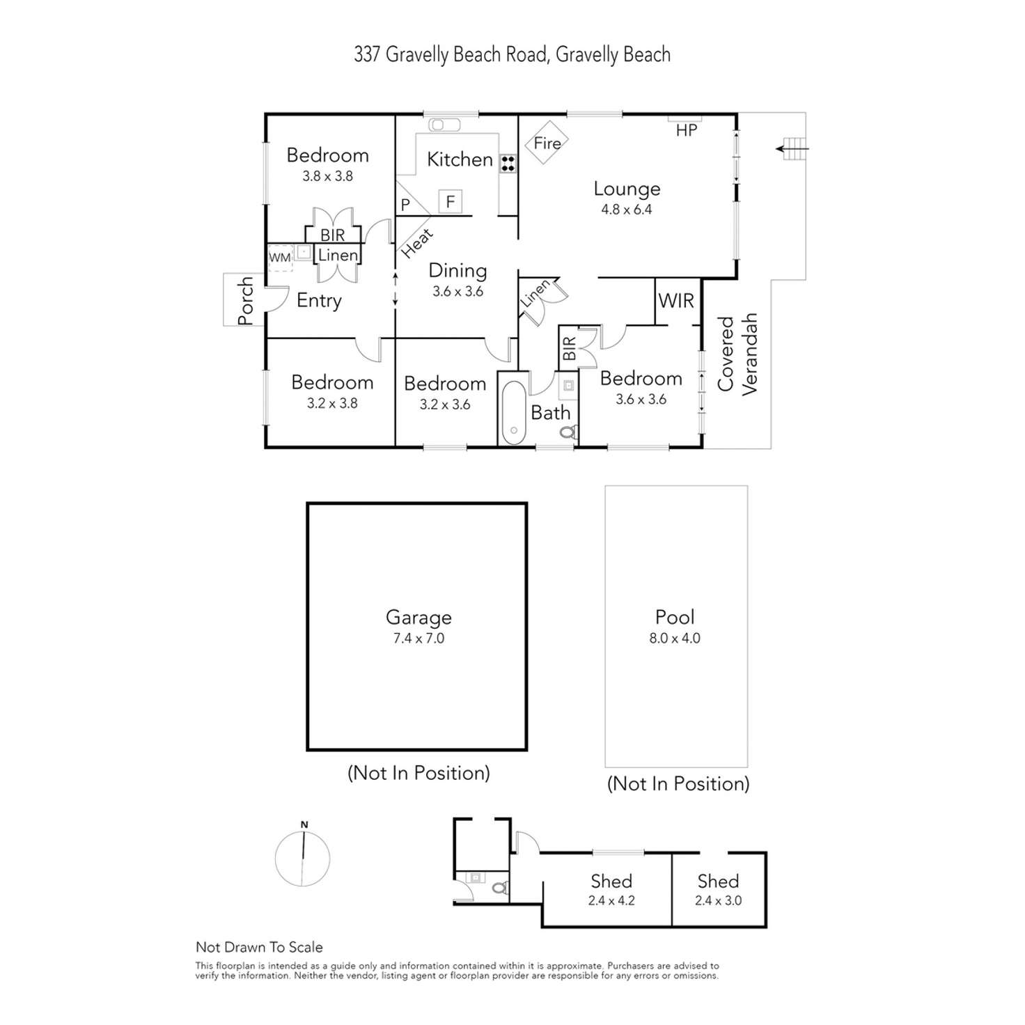 Floorplan of Homely house listing, 337 Gravelly Beach Road, Gravelly Beach TAS 7276