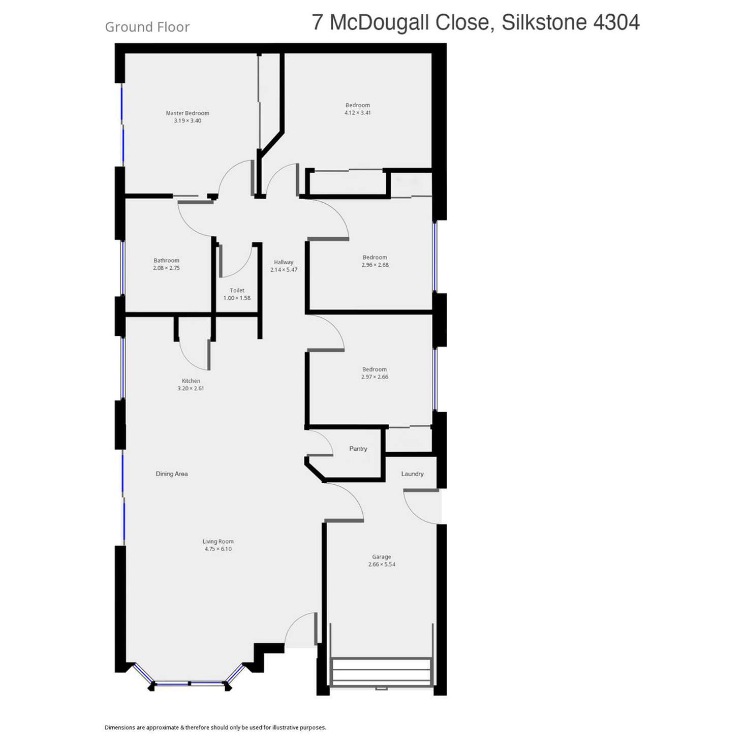 Floorplan of Homely house listing, 7 McDougall Close, Silkstone QLD 4304