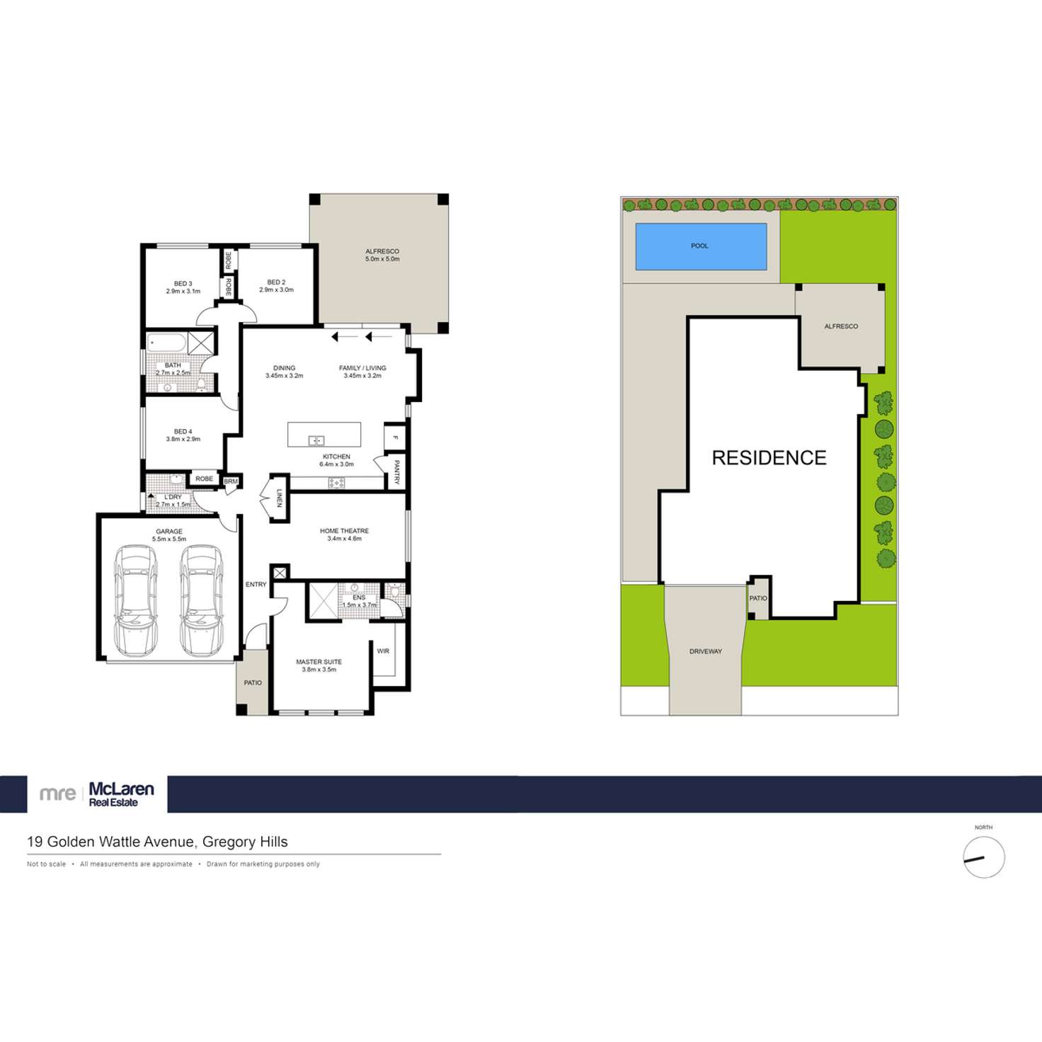 Floorplan of Homely house listing, 19 Golden Wattle Avenue, Gregory Hills NSW 2557