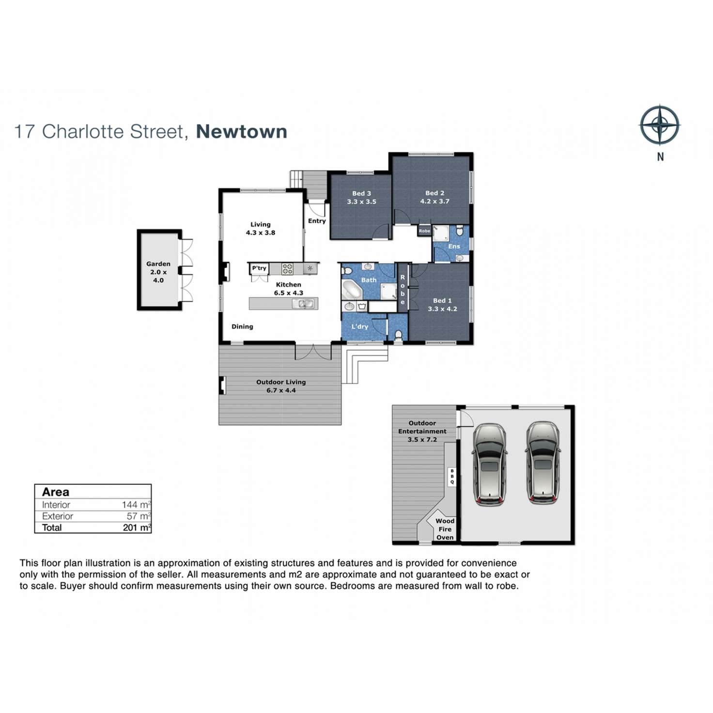 Floorplan of Homely house listing, 17 Charlotte Street, Newtown QLD 4350