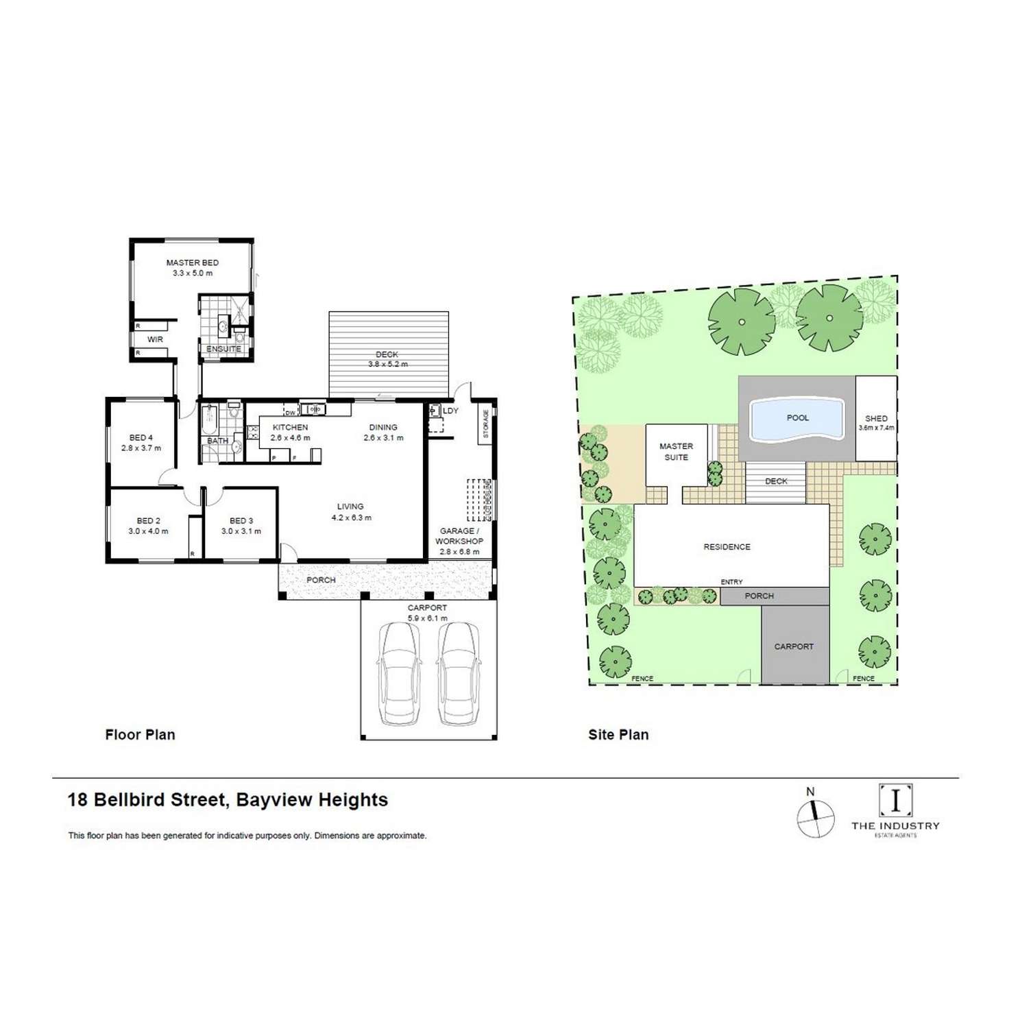 Floorplan of Homely house listing, 18 Bellbird Street, Bayview Heights QLD 4868