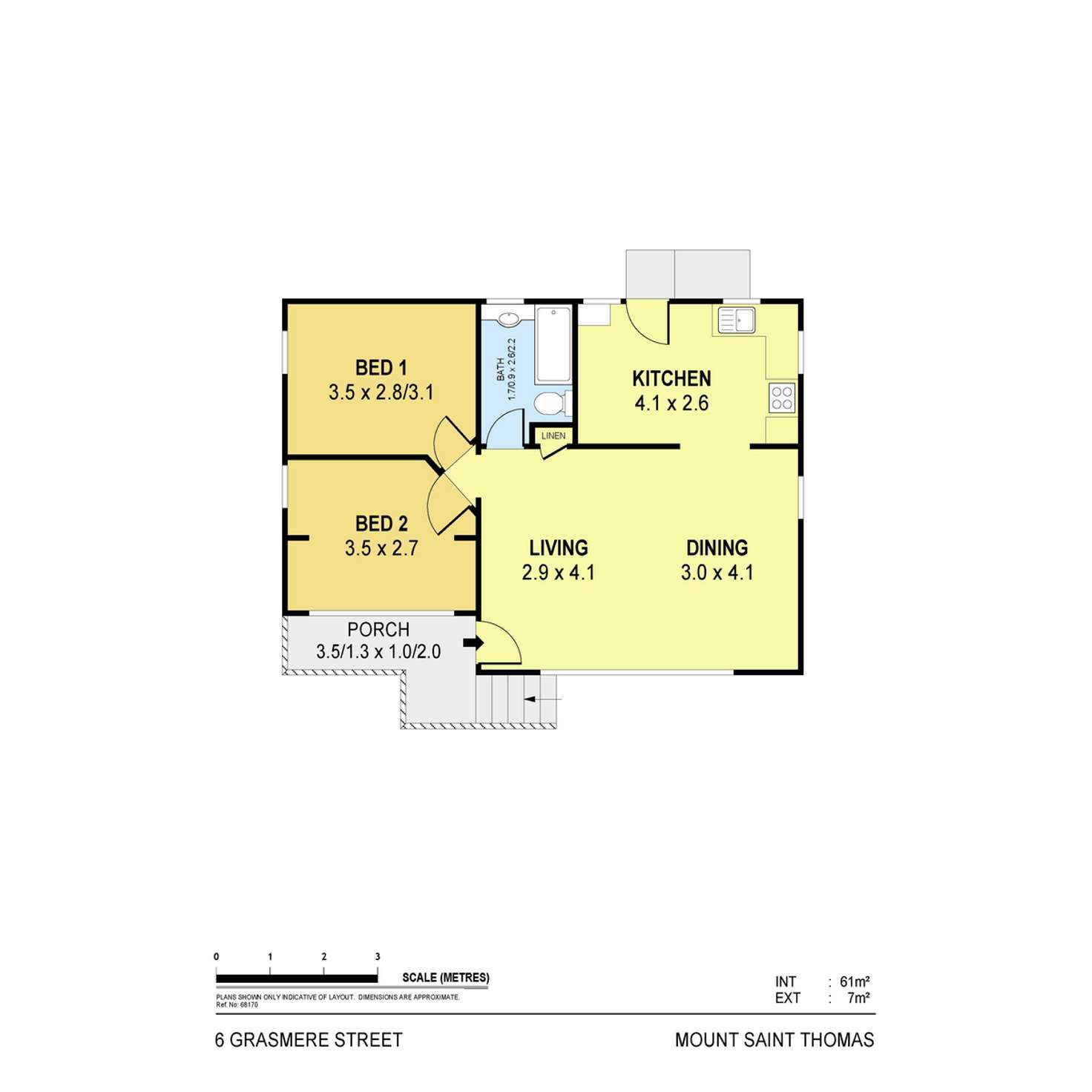 Floorplan of Homely house listing, 6 Grasmere  Street, Mount Saint Thomas NSW 2500