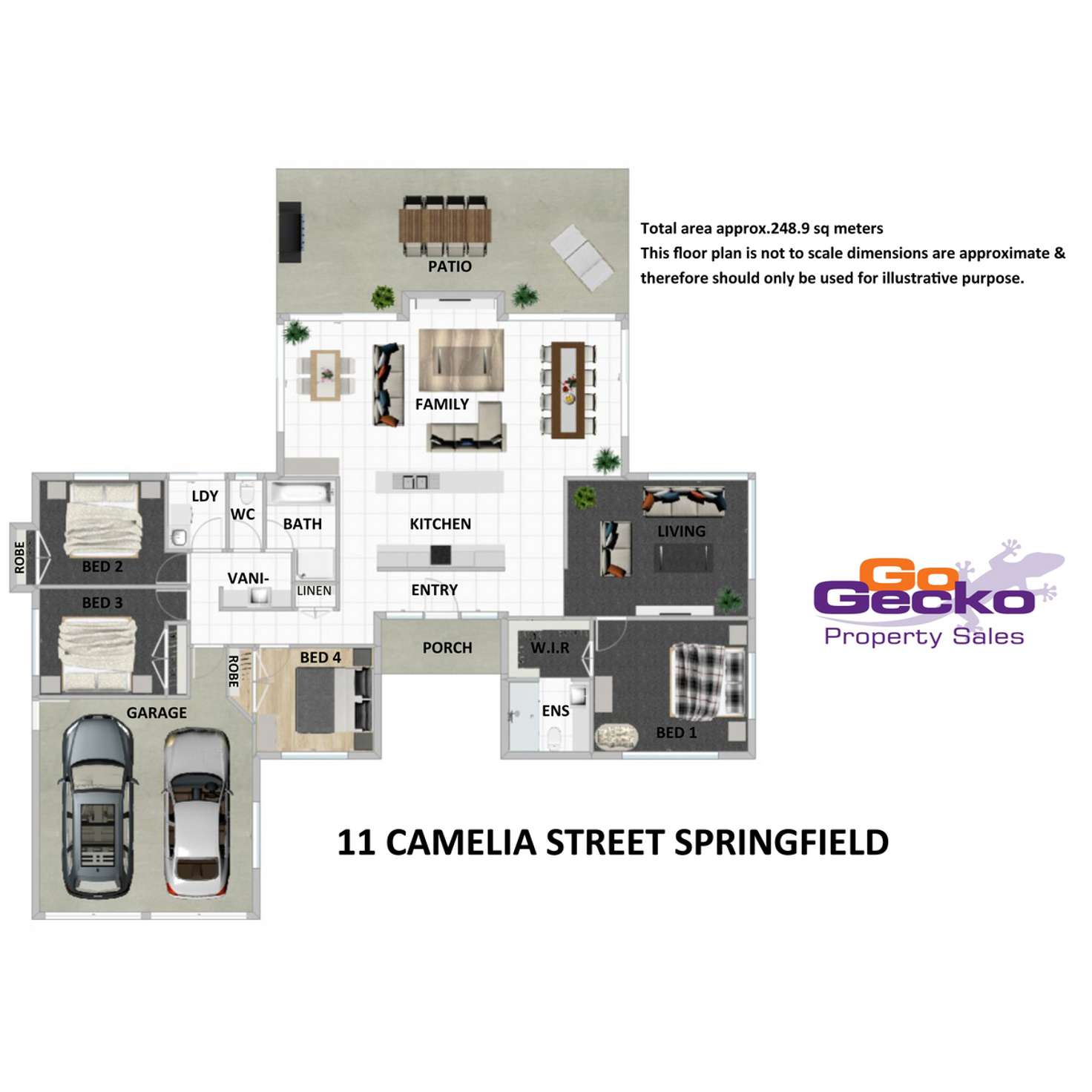 Floorplan of Homely house listing, 11 Camelia Street, Springfield QLD 4300
