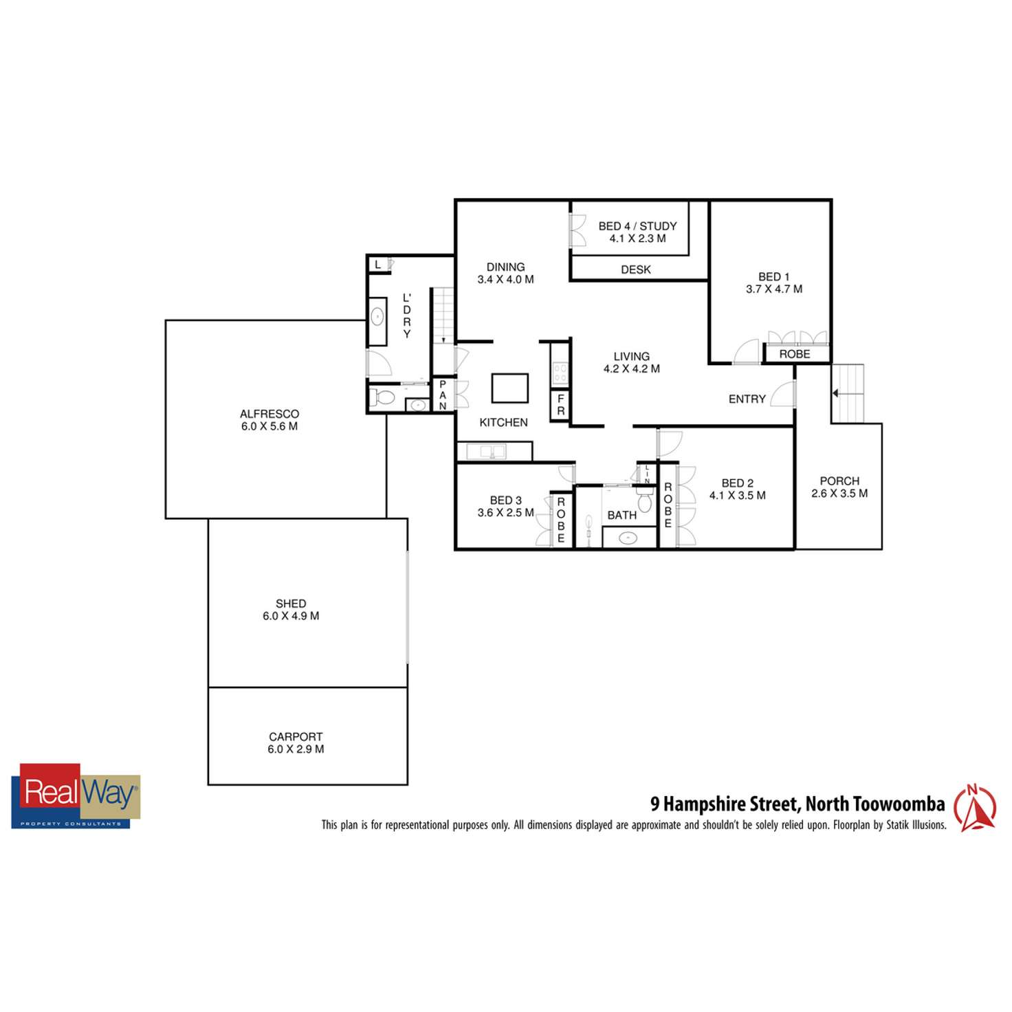 Floorplan of Homely house listing, 9 Hampshire Street, North Toowoomba QLD 4350