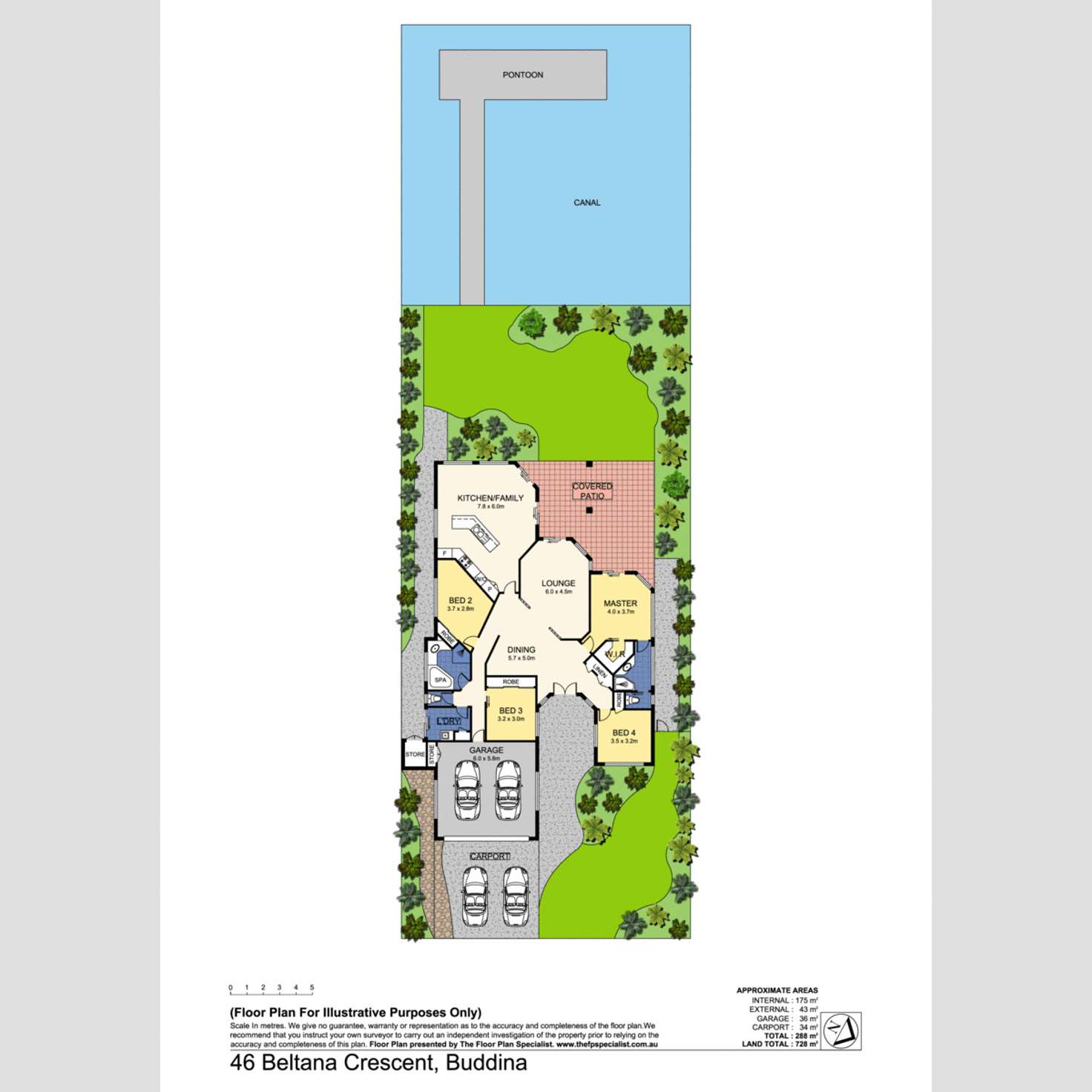 Floorplan of Homely house listing, 46 Beltana Crescent, Buddina QLD 4575