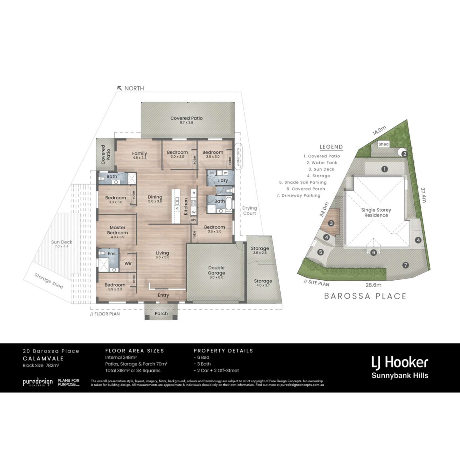 Floorplan of Homely house listing, 20 Barossa Place, Calamvale QLD 4116