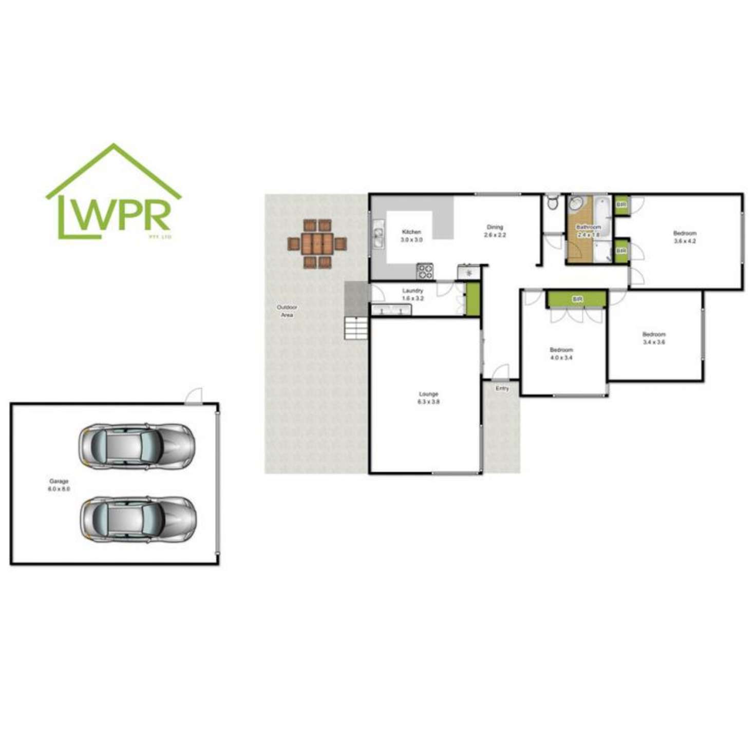 Floorplan of Homely house listing, 196 Dawson Street, Sale VIC 3850