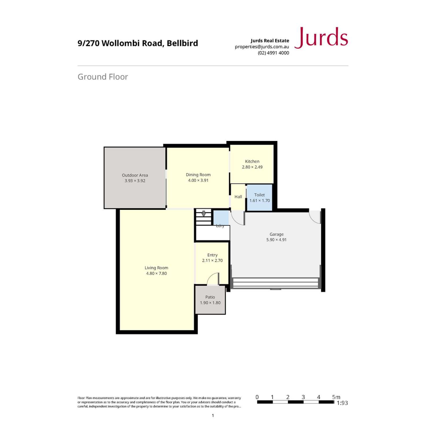 Floorplan of Homely unit listing, 9/270 Wollombi Road, Bellbird NSW 2325