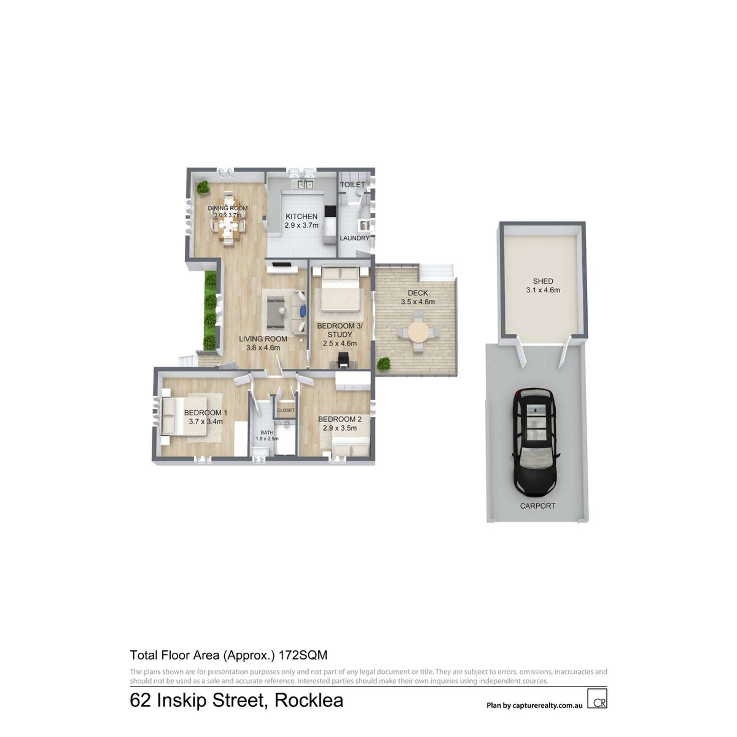Floorplan of Homely house listing, 62 Inskip Street, Rocklea QLD 4106