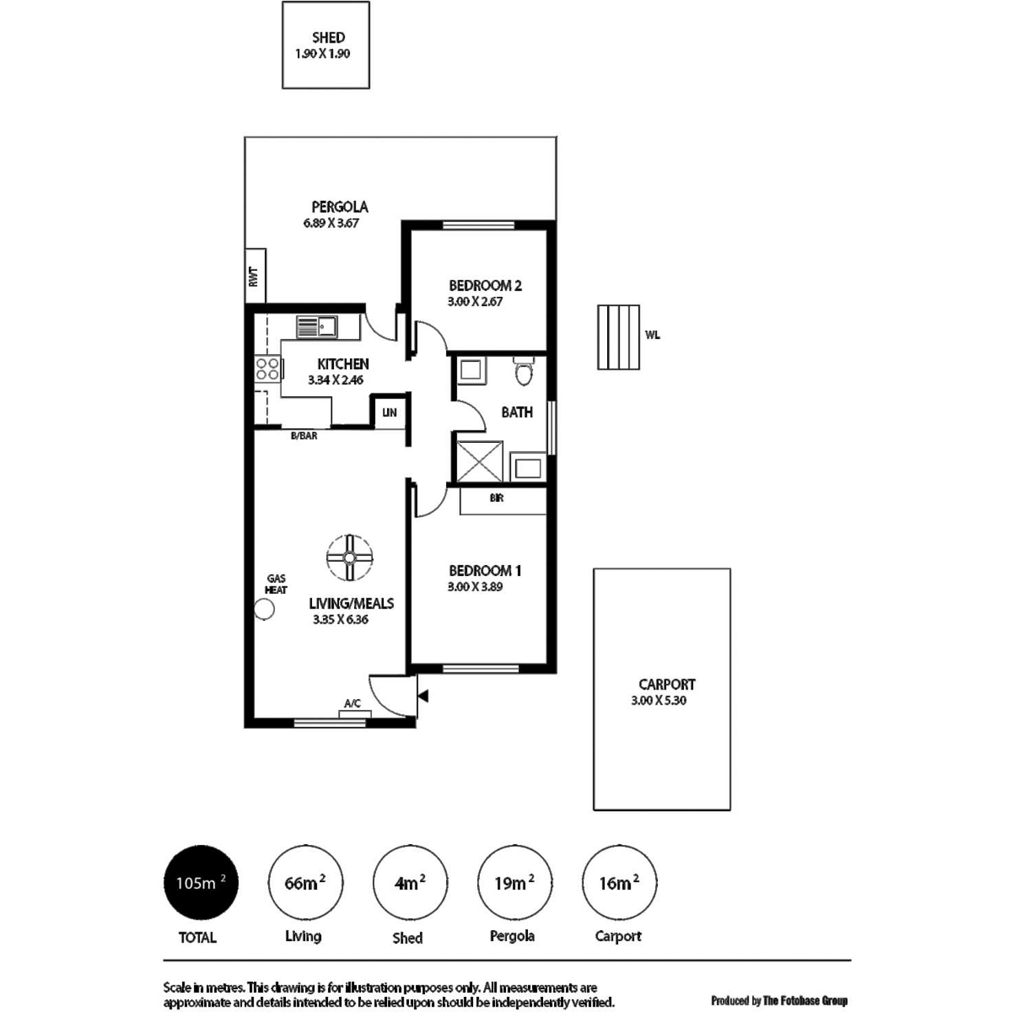 Floorplan of Homely unit listing, 9/1 Douglas Avenue, Reynella SA 5161