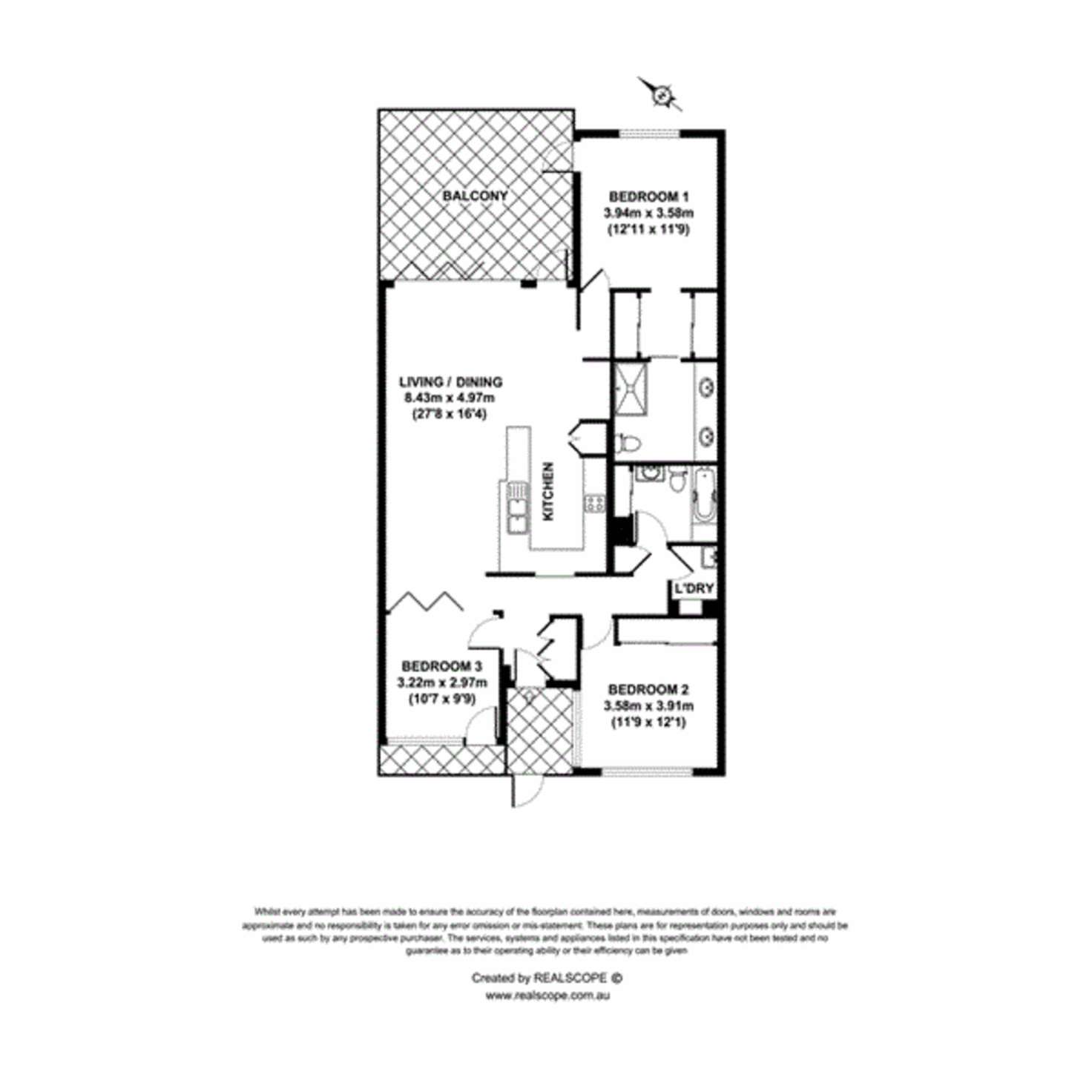 Floorplan of Homely apartment listing, 8/15a Tribune Street, South Brisbane QLD 4101