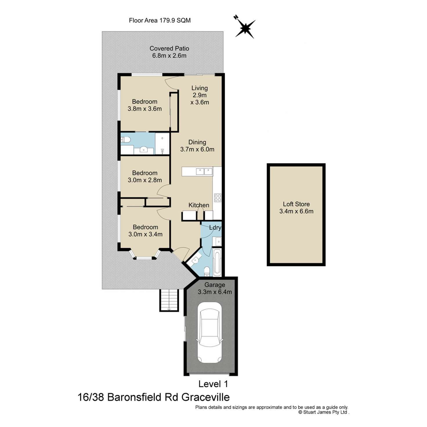 Floorplan of Homely apartment listing, 16/316 Long Street East, Graceville QLD 4075