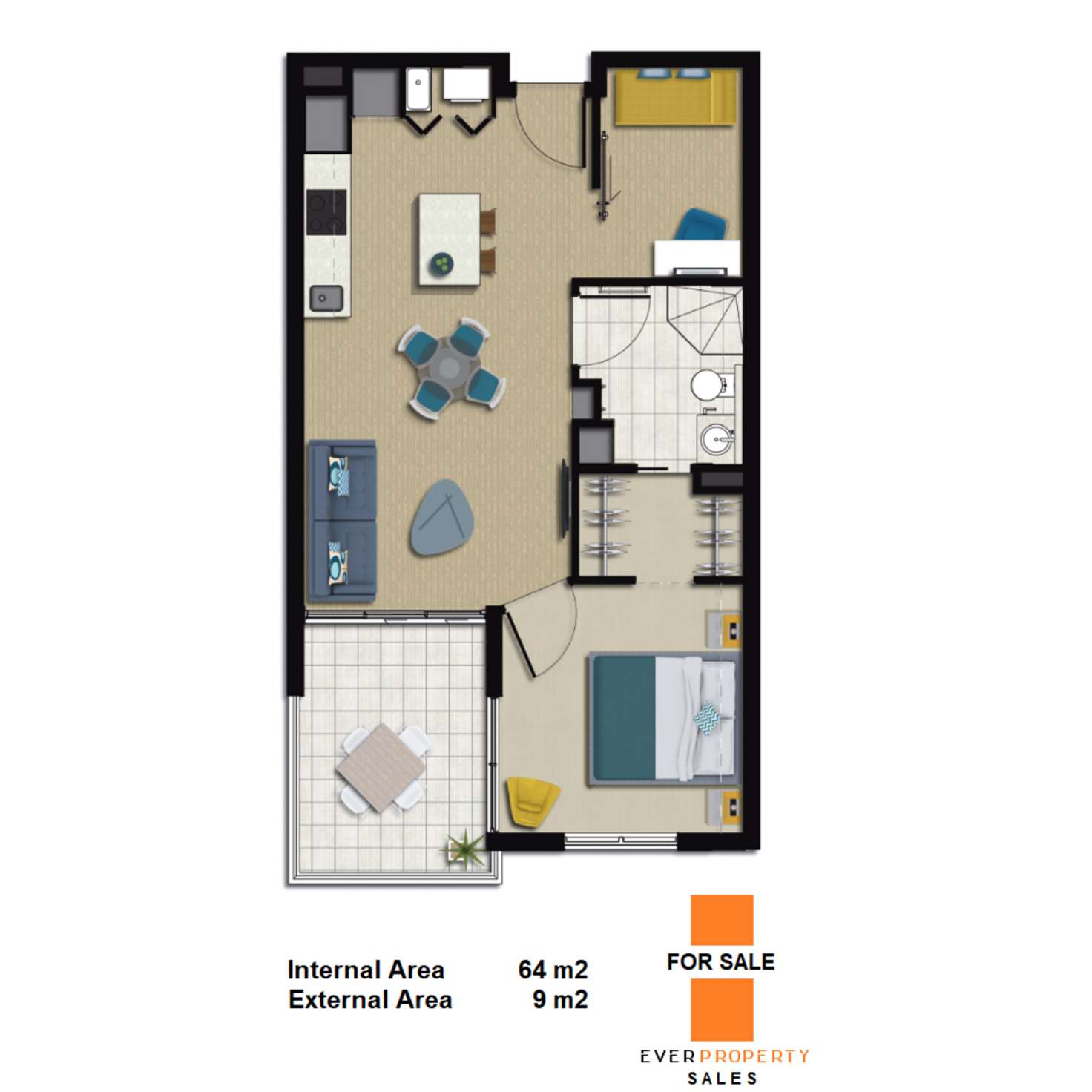 Floorplan of Homely apartment listing, 1812/510 St Pauls Terrace, Bowen Hills QLD 4006