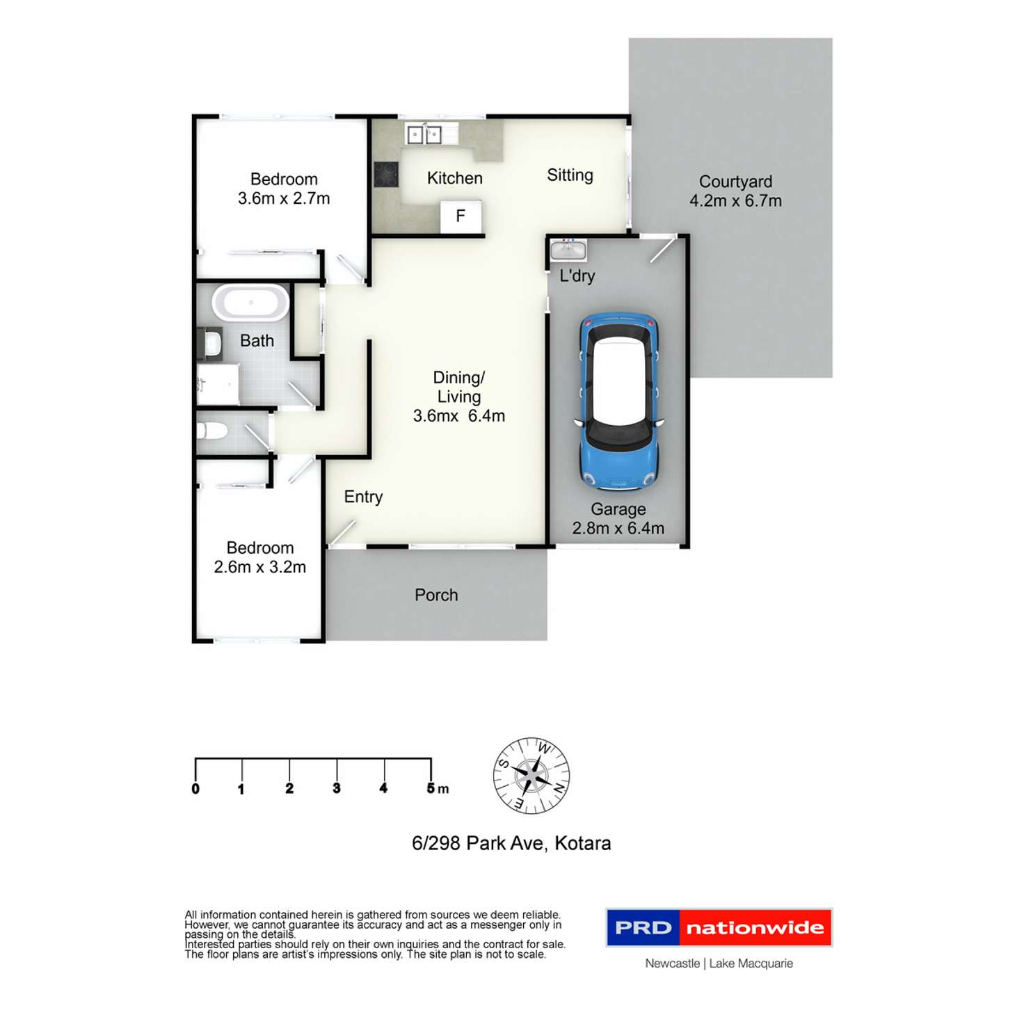 Floorplan of Homely unit listing, 6/298 Park Avenue, Kotara NSW 2289