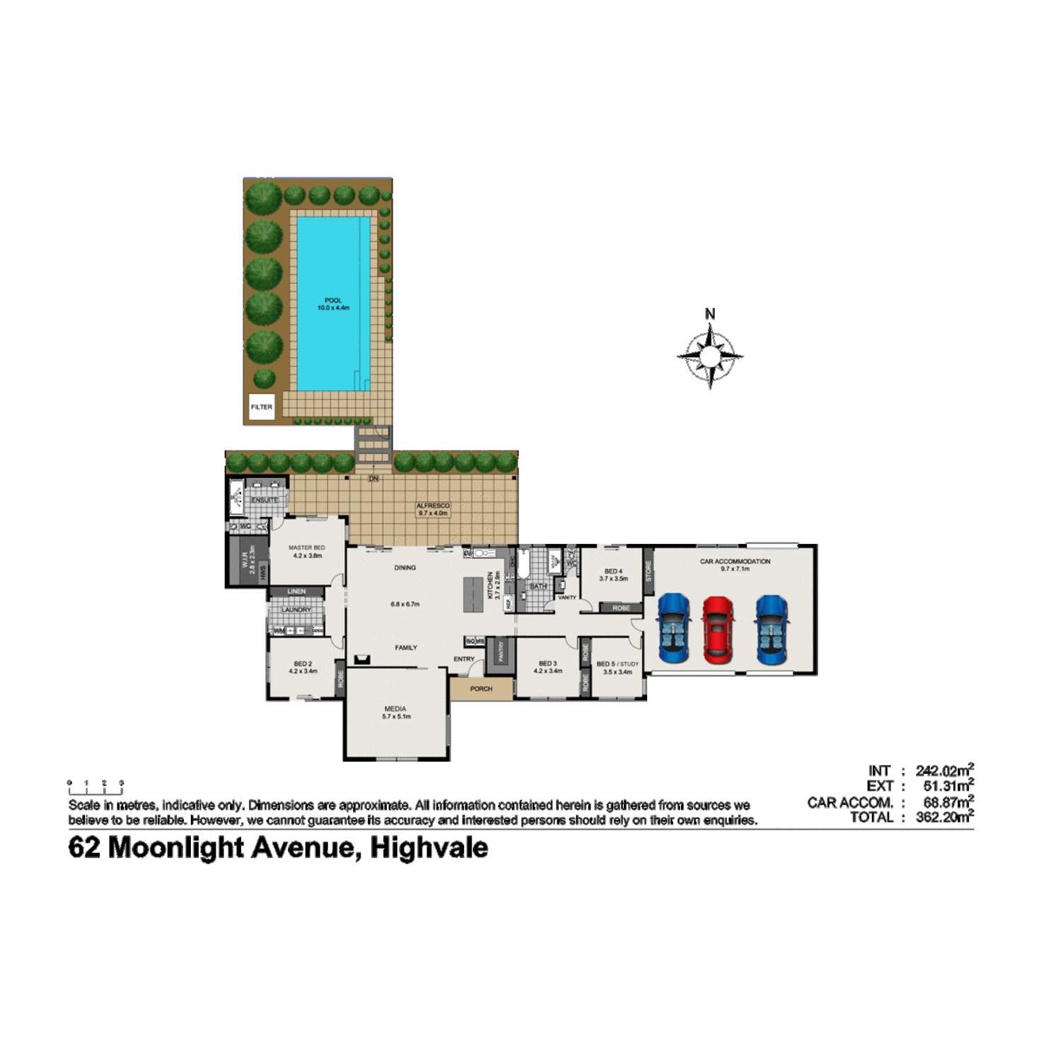 Floorplan of Homely house listing, 62 Moonlight Avenue, Highvale QLD 4520