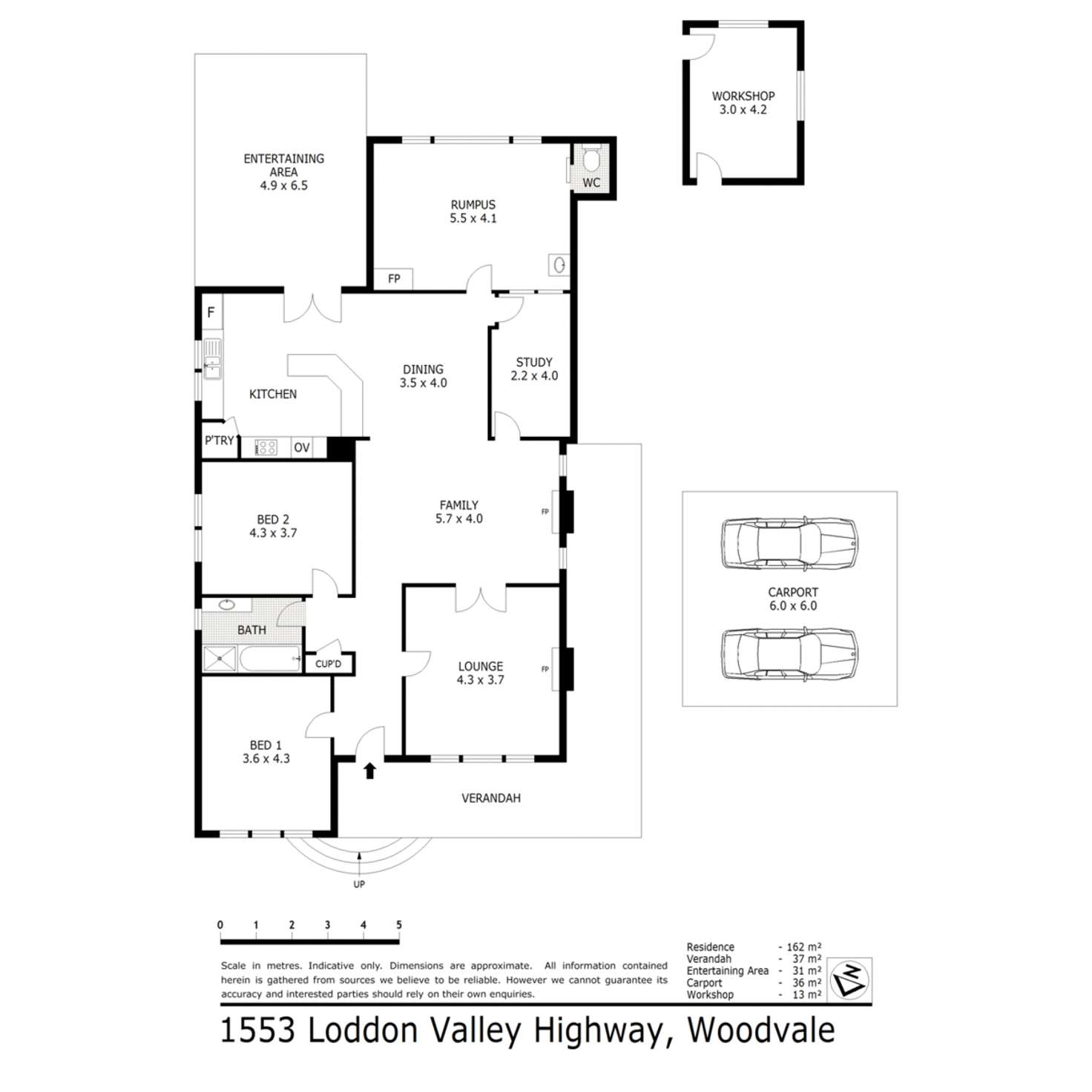 Floorplan of Homely house listing, Lot 1, 1553 Loddon Valley Highway, Woodvale VIC 3556