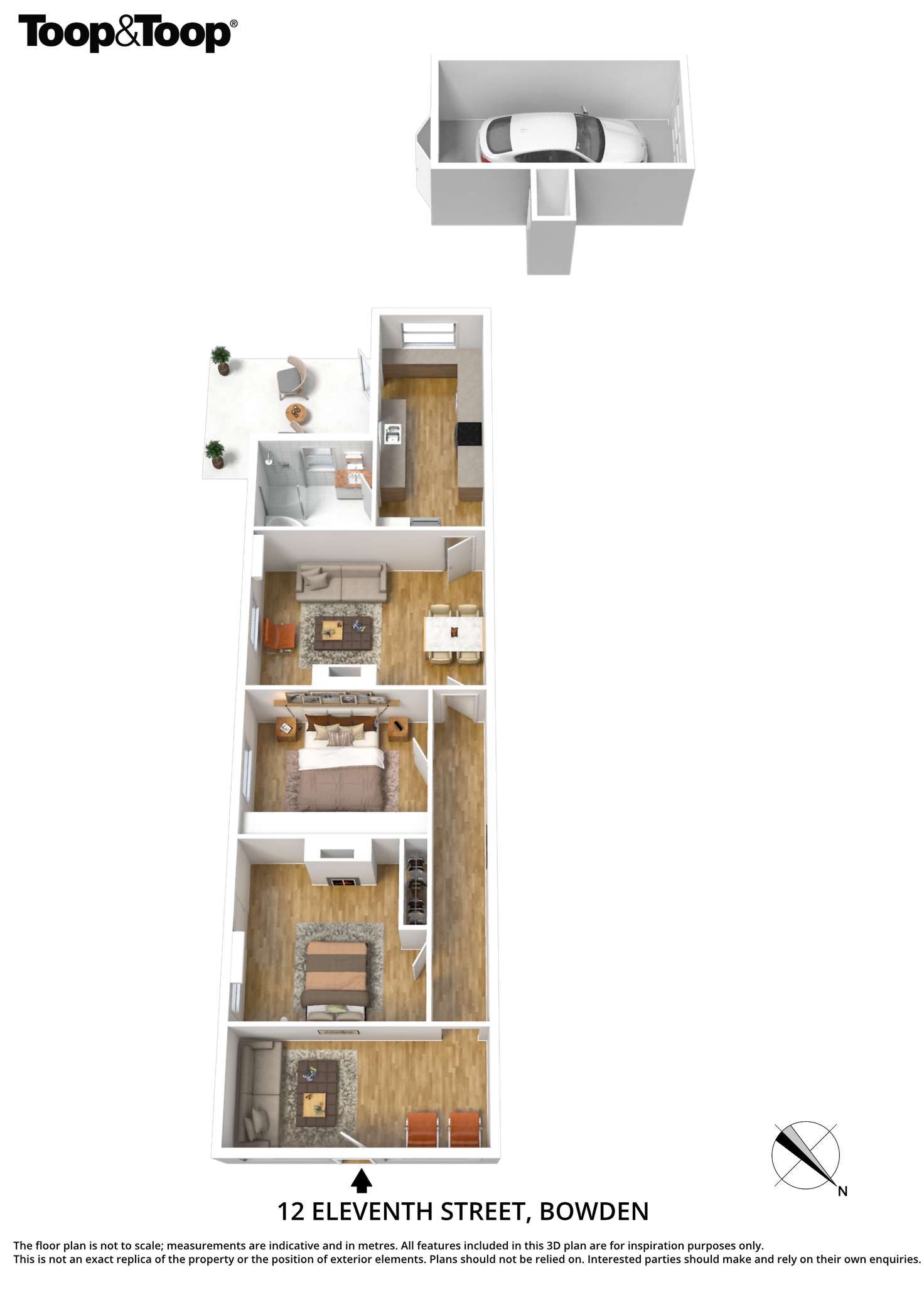 Floorplan of Homely house listing, 12 Eleventh Street, Bowden SA 5007