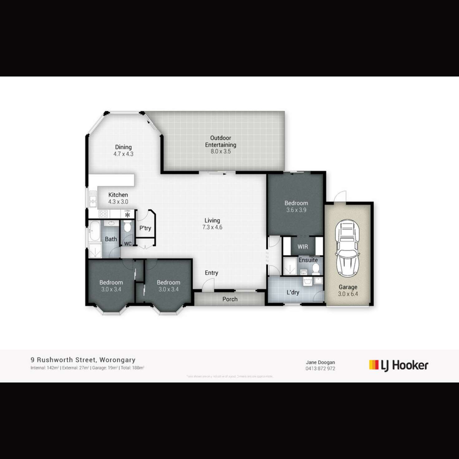 Floorplan of Homely house listing, 9 Rushworth Street, Worongary QLD 4213