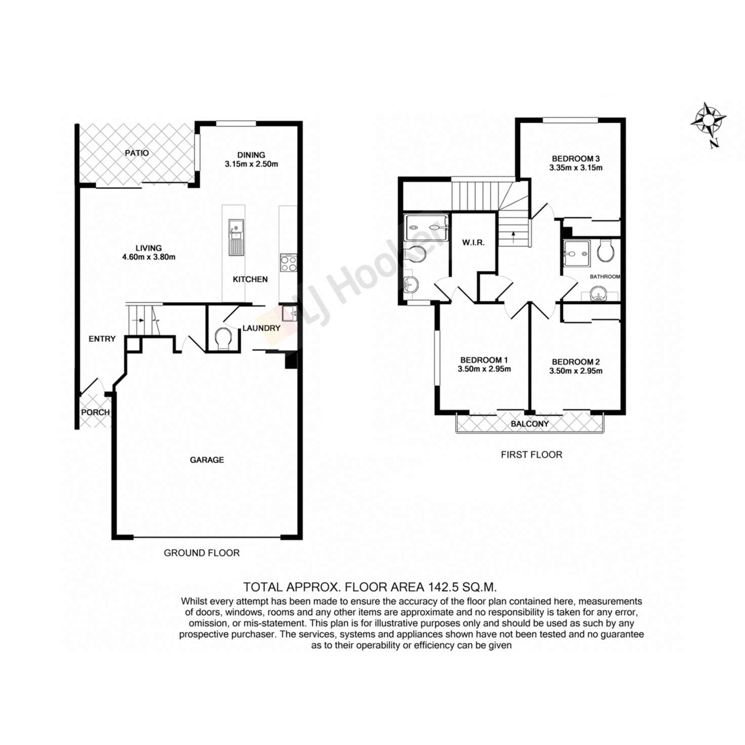 Floorplan of Homely townhouse listing, 154/85 Nottingham Road, Calamvale QLD 4116
