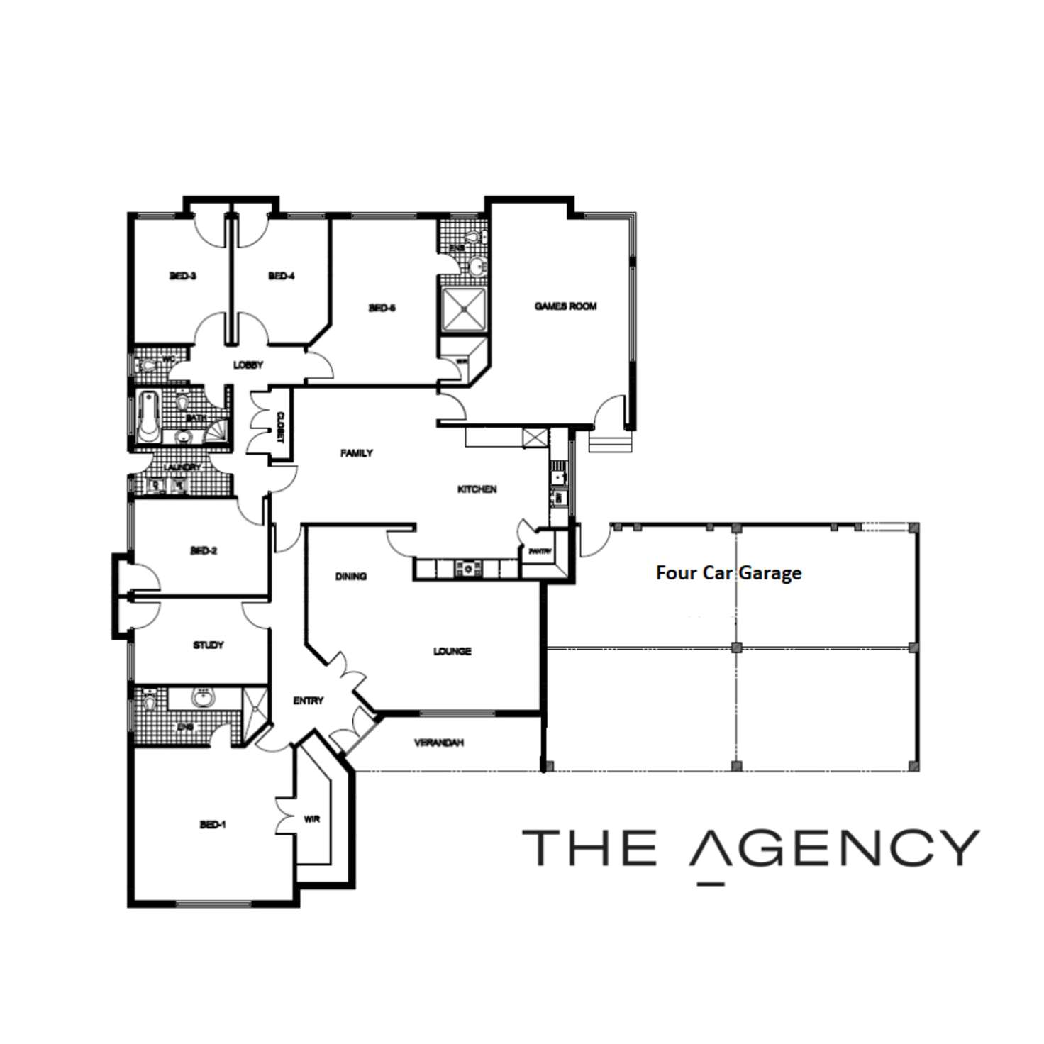 Floorplan of Homely house listing, 4 The Rise, Ballajura WA 6066