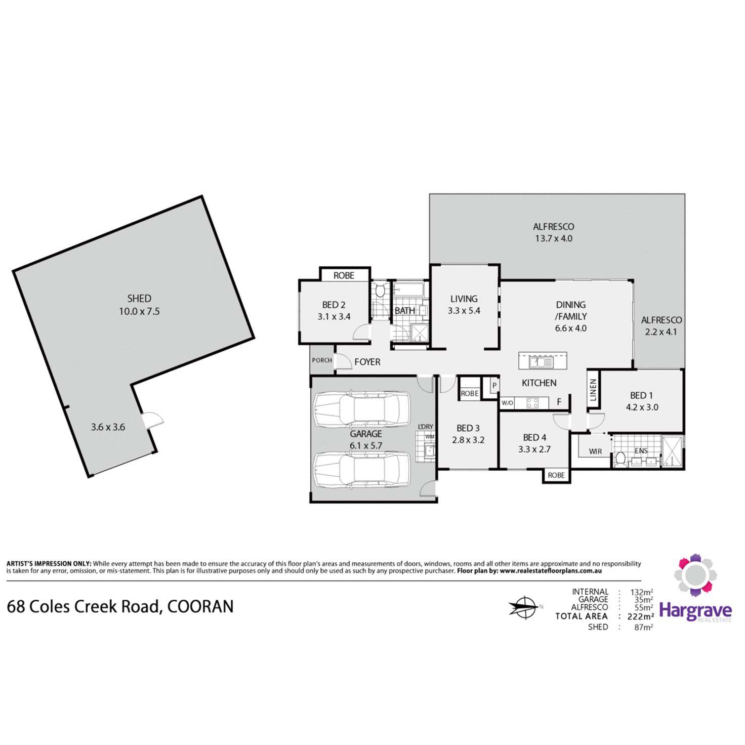 Floorplan of Homely house listing, 68 Coles Creek Road, Cooran QLD 4569
