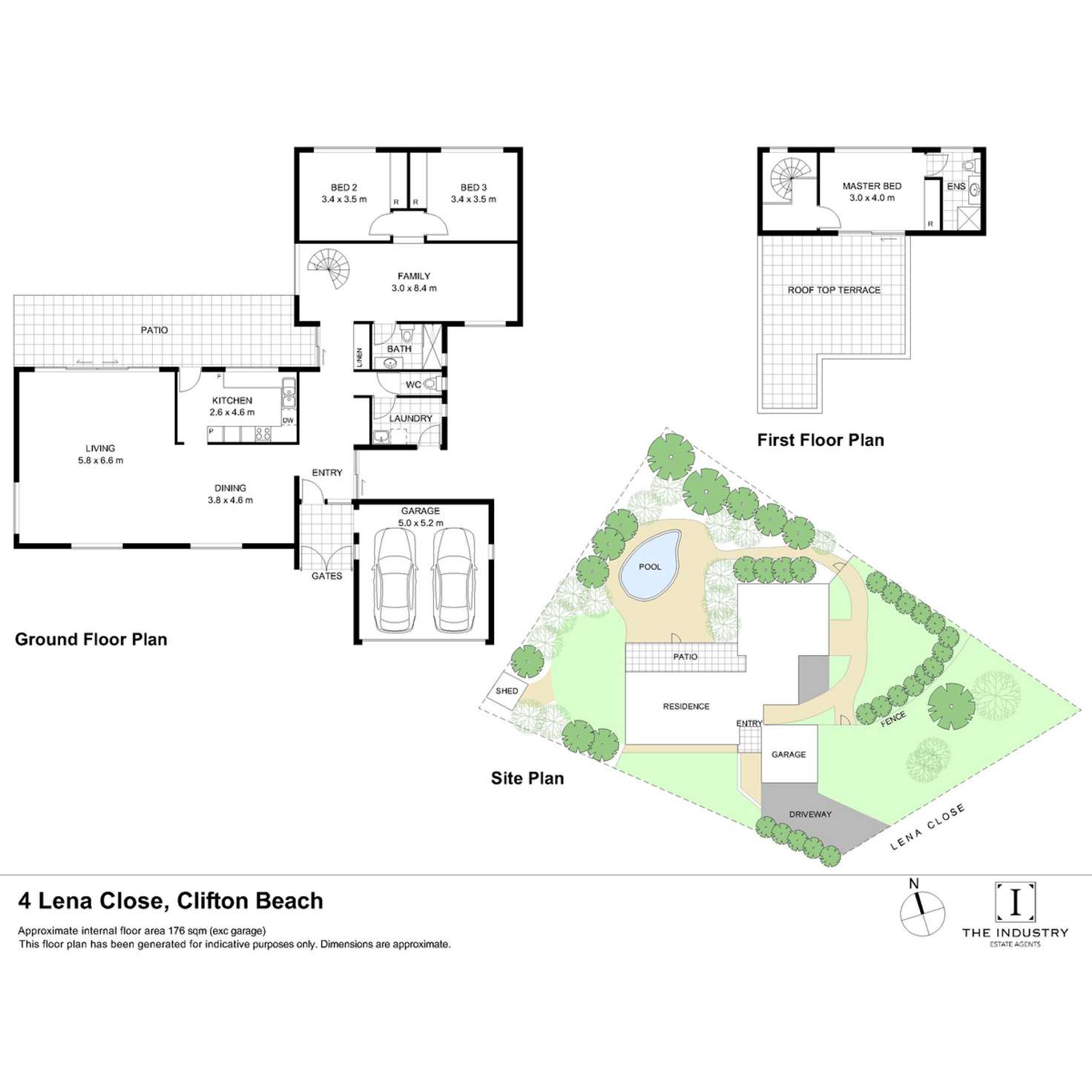 Floorplan of Homely house listing, 4 Lena Close, Clifton Beach QLD 4879