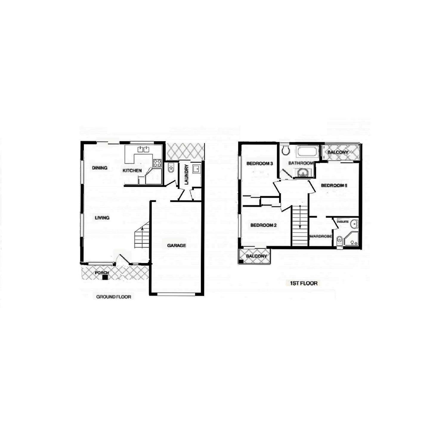 Floorplan of Homely townhouse listing, 38/134 Hill Road, Runcorn QLD 4113