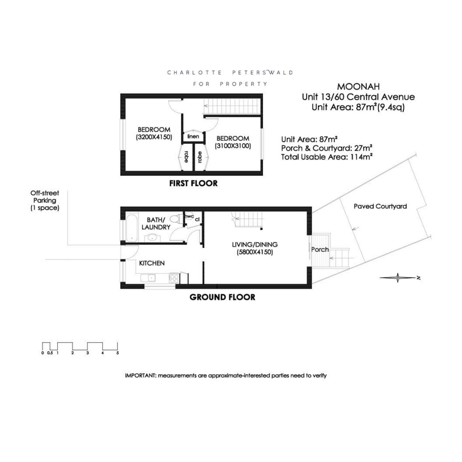 Floorplan of Homely unit listing, 13/60 Central Avenue, Moonah TAS 7009