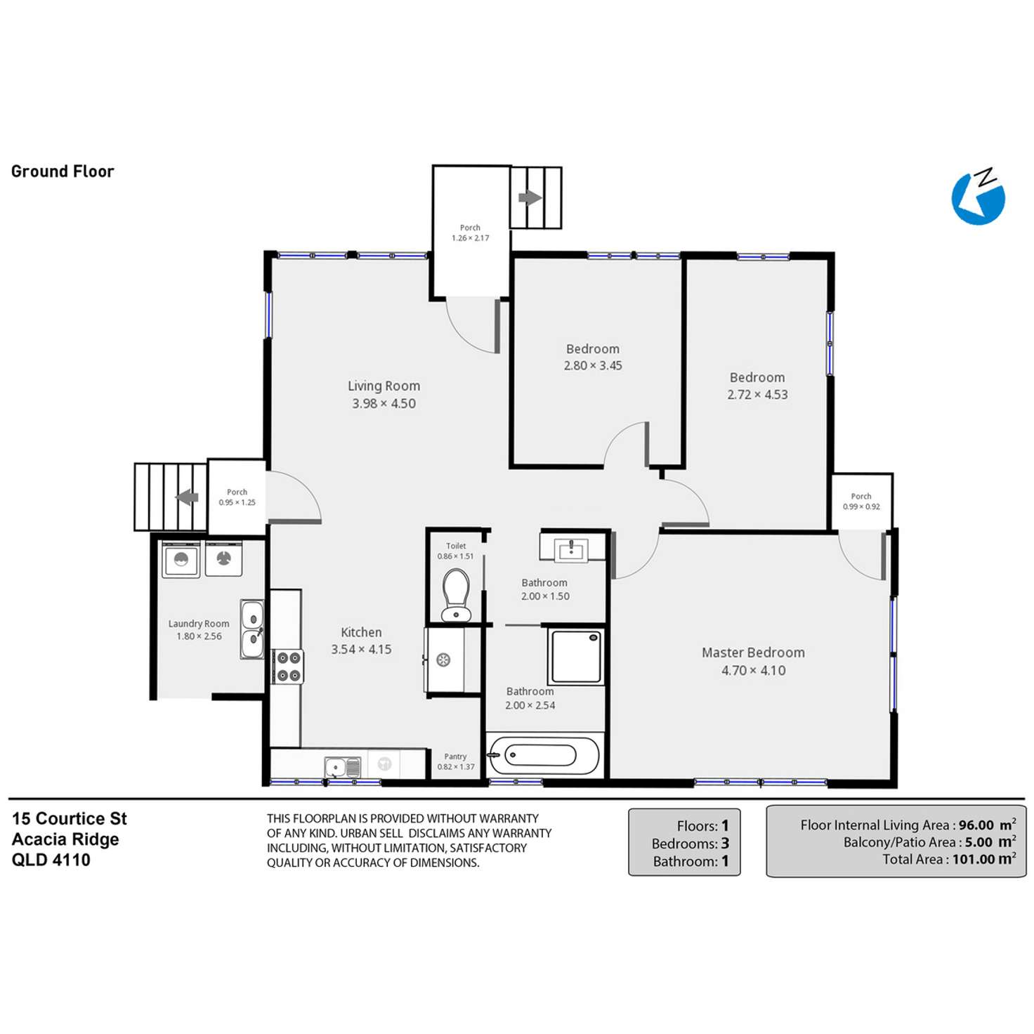 Floorplan of Homely house listing, 15 Courtice Street, Acacia Ridge QLD 4110