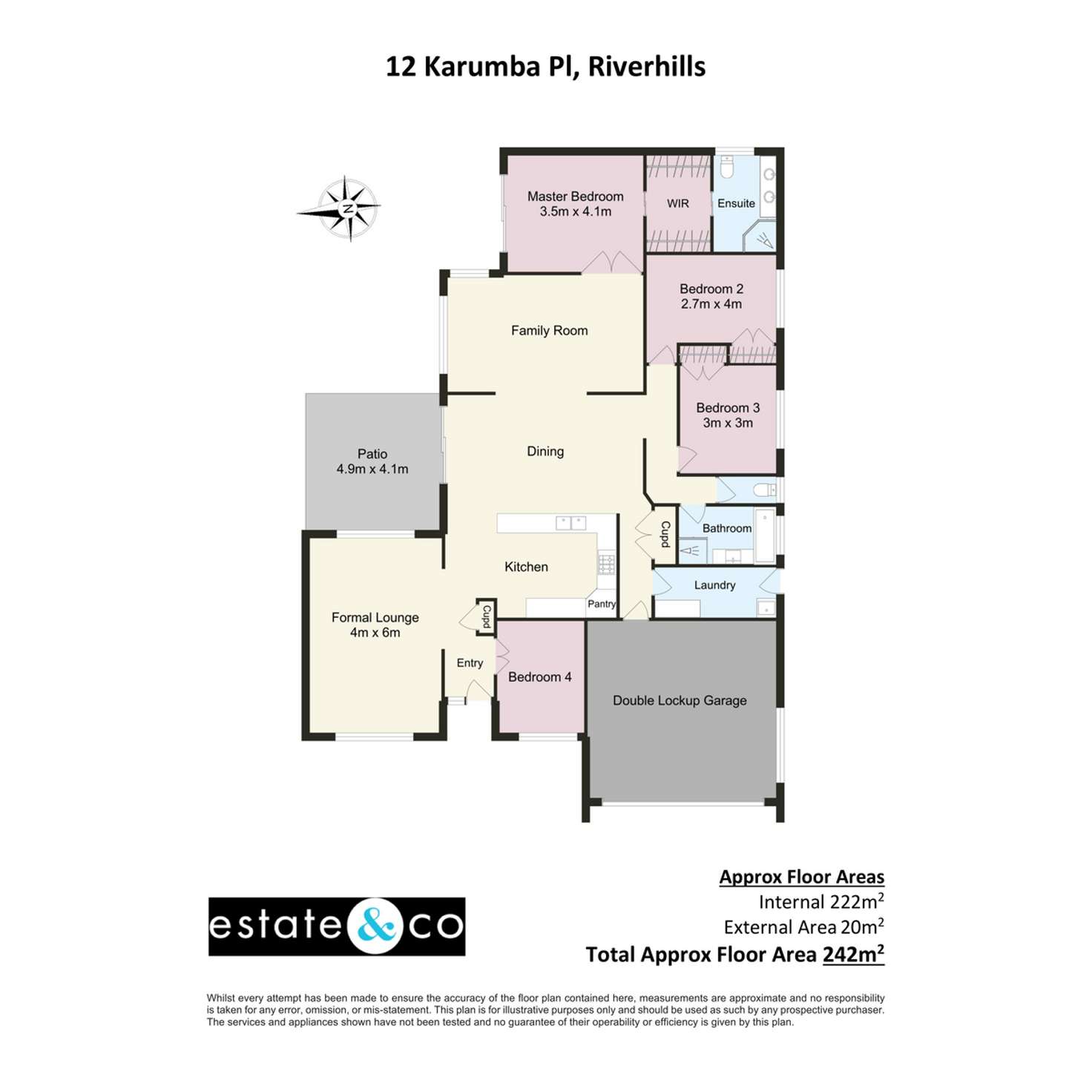 Floorplan of Homely house listing, 12 Karumba Place, Riverhills QLD 4074