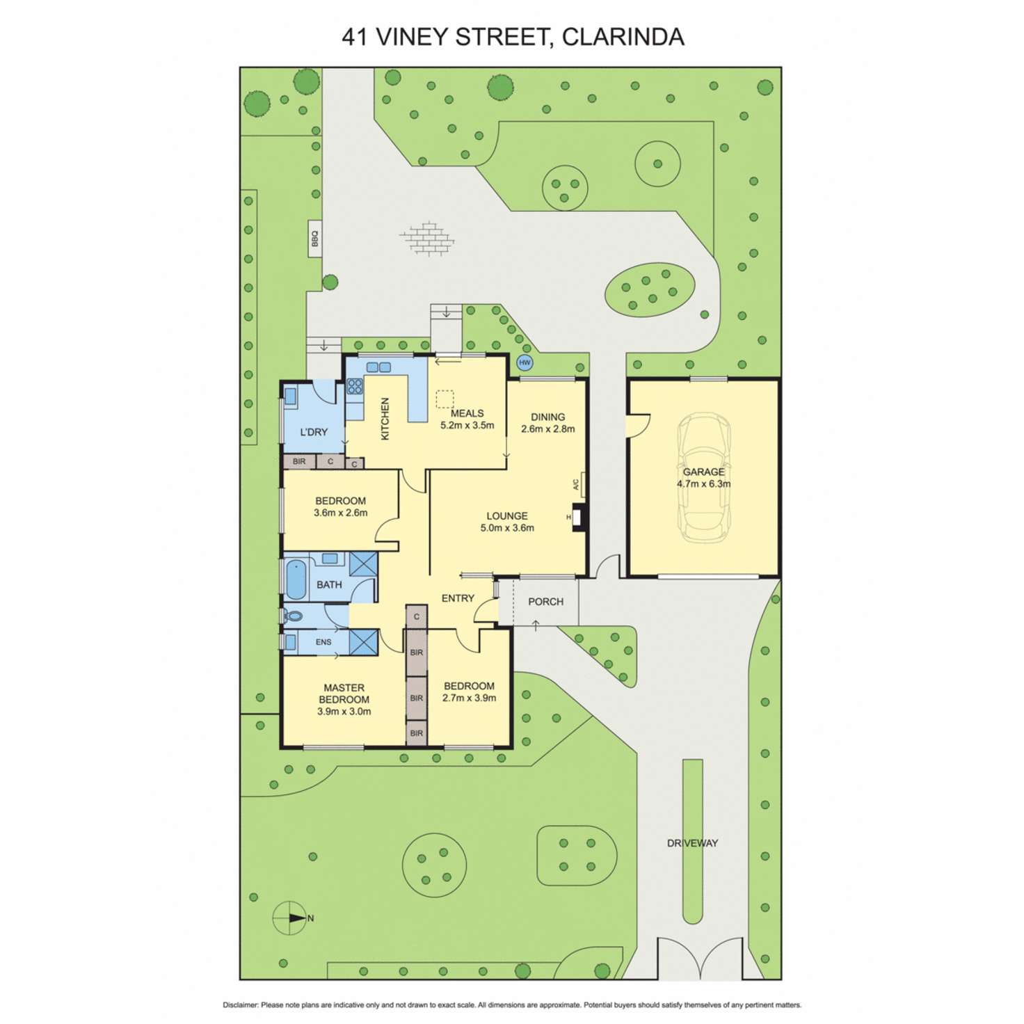 Floorplan of Homely house listing, 41 Viney Street, Clarinda VIC 3169