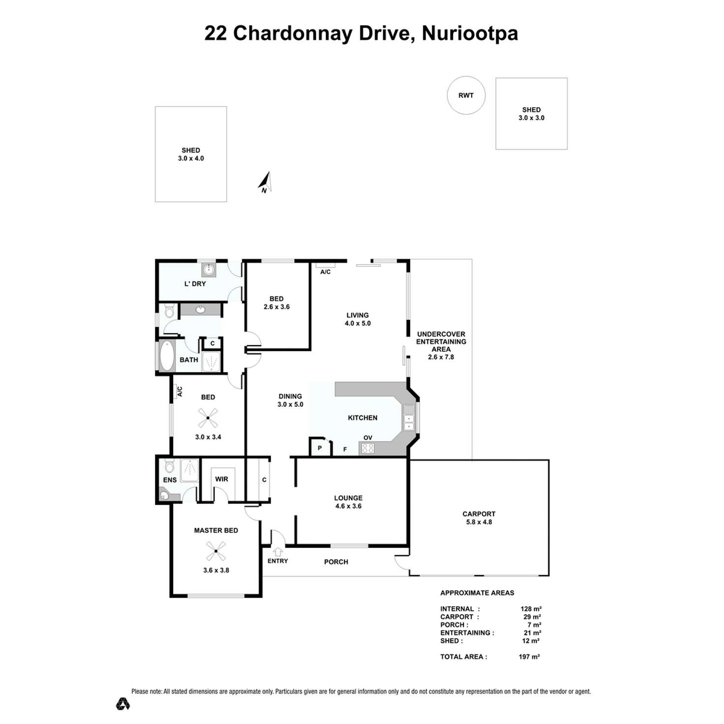 Floorplan of Homely house listing, 22 Chardonnay Drive, Nuriootpa SA 5355