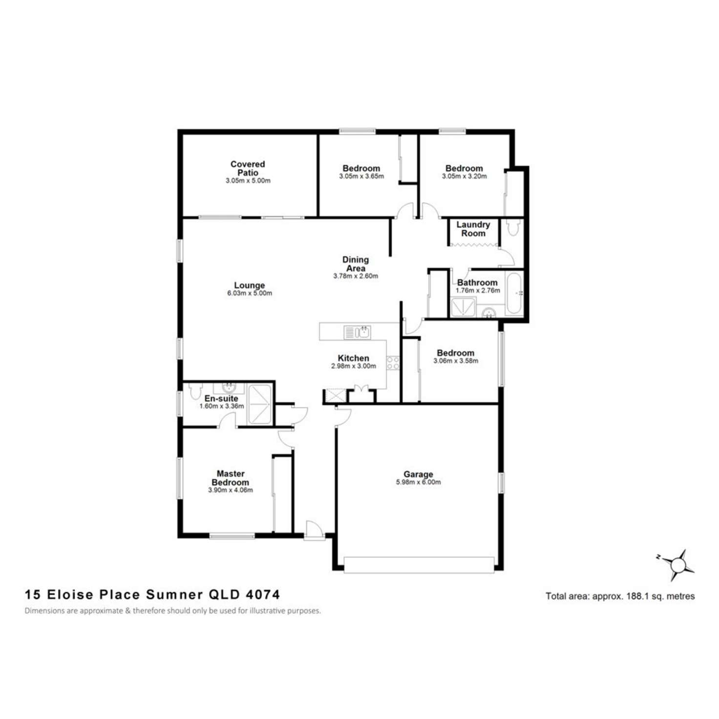 Floorplan of Homely house listing, 15 Eloise Place, Sumner QLD 4074