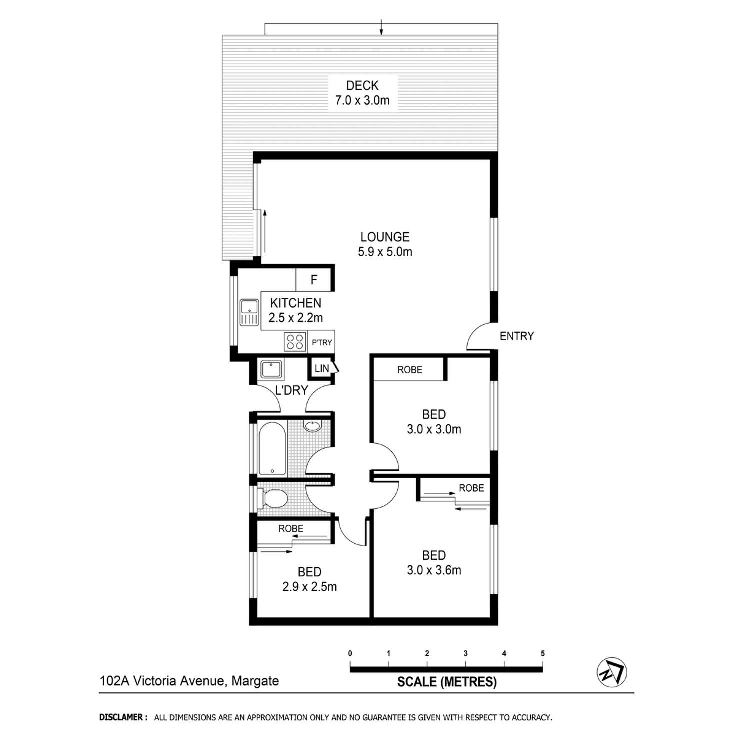 Floorplan of Homely house listing, 102A Victoria Avenue, Margate QLD 4019