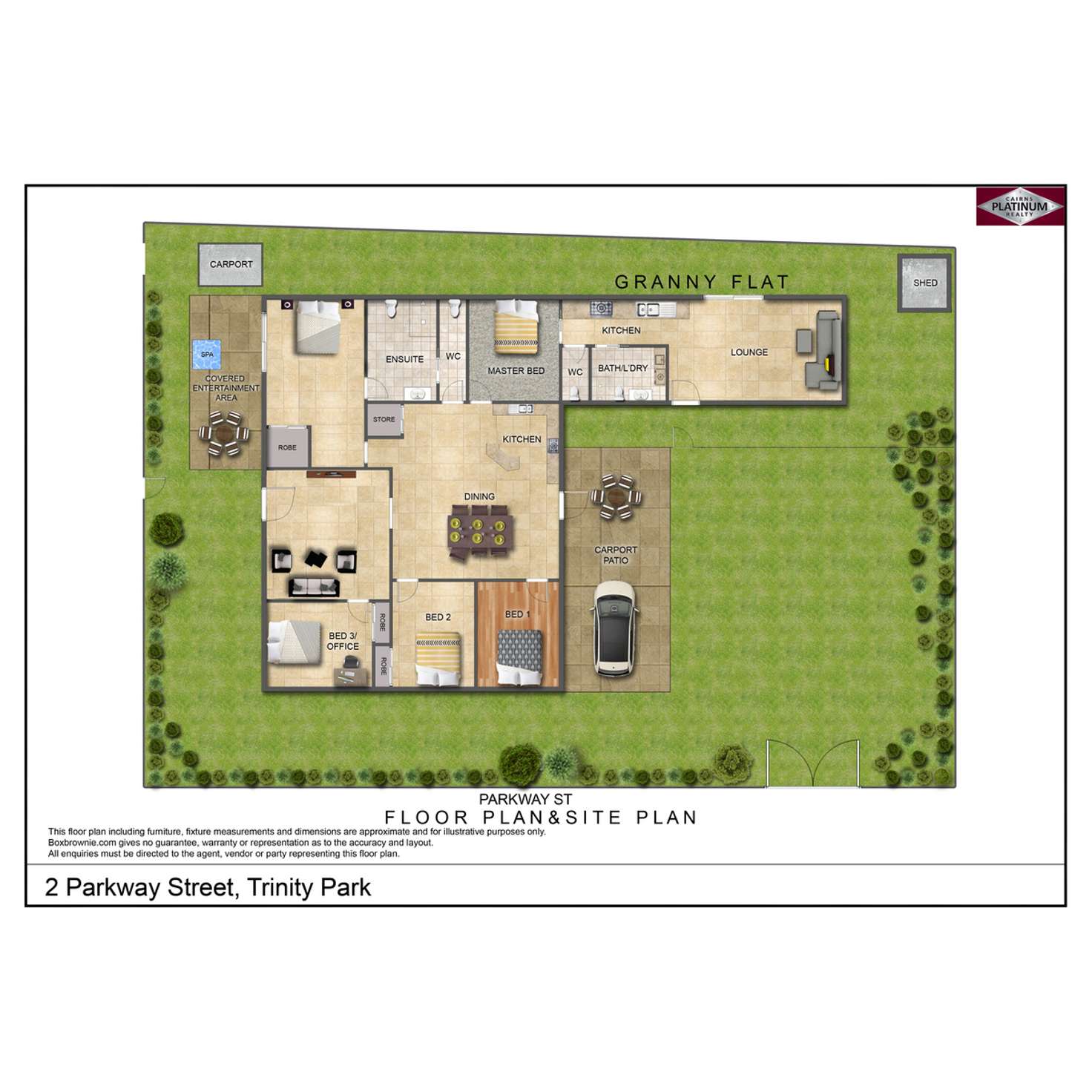 Floorplan of Homely house listing, 2 Parkway Street, Trinity Park QLD 4879