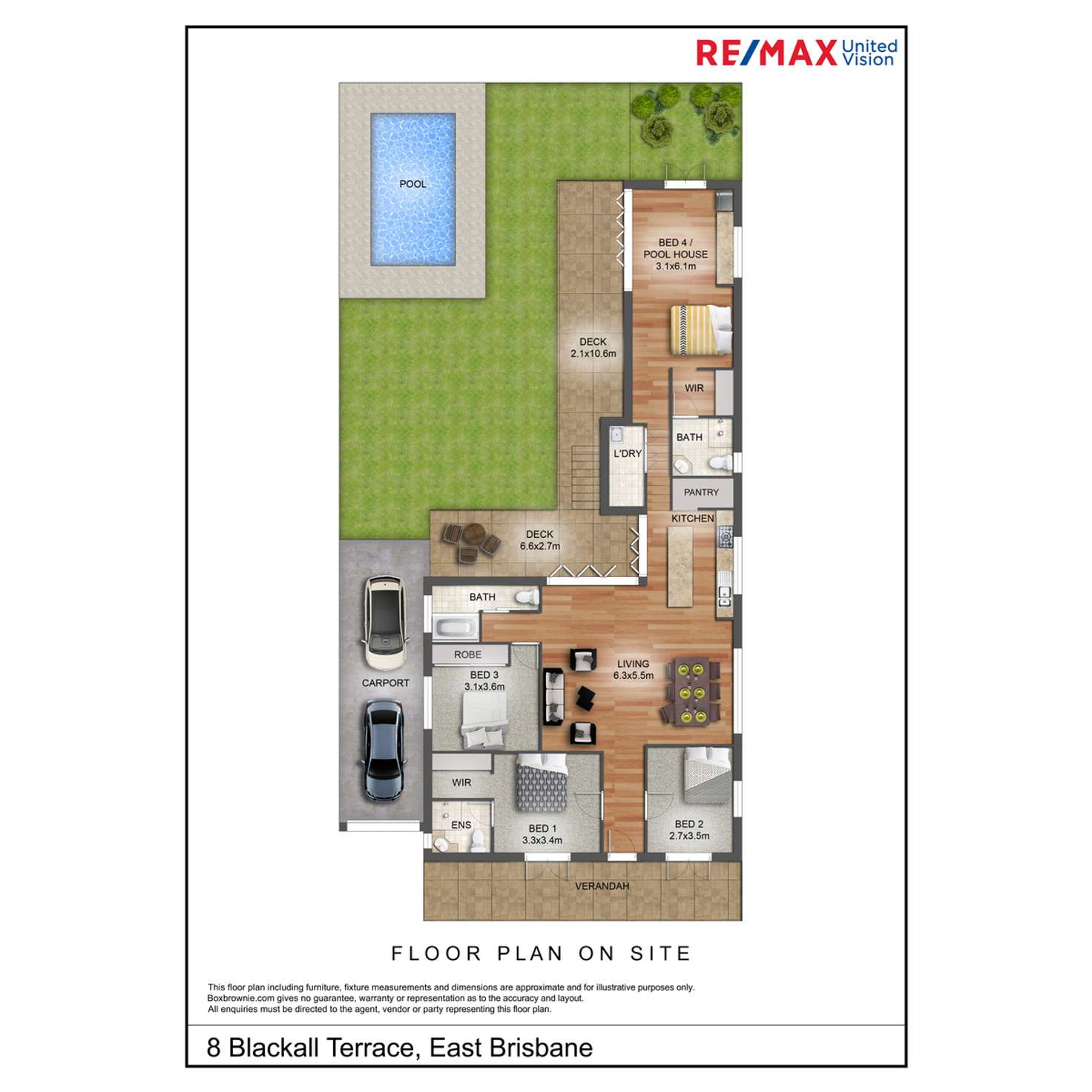 Floorplan of Homely house listing, 8 Blackall Terrace, East Brisbane QLD 4169