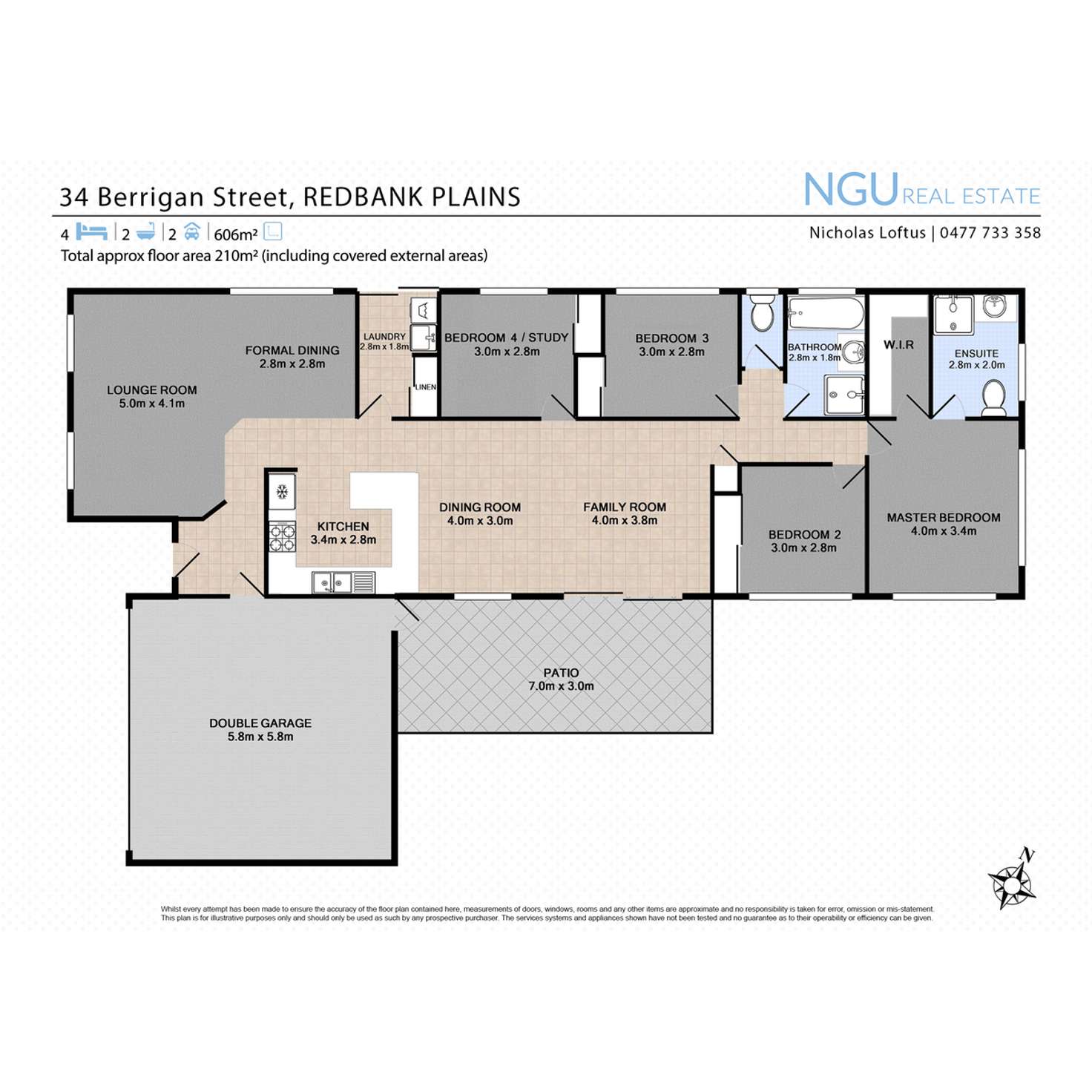Floorplan of Homely house listing, 34 Berrigan Street, Redbank Plains QLD 4301