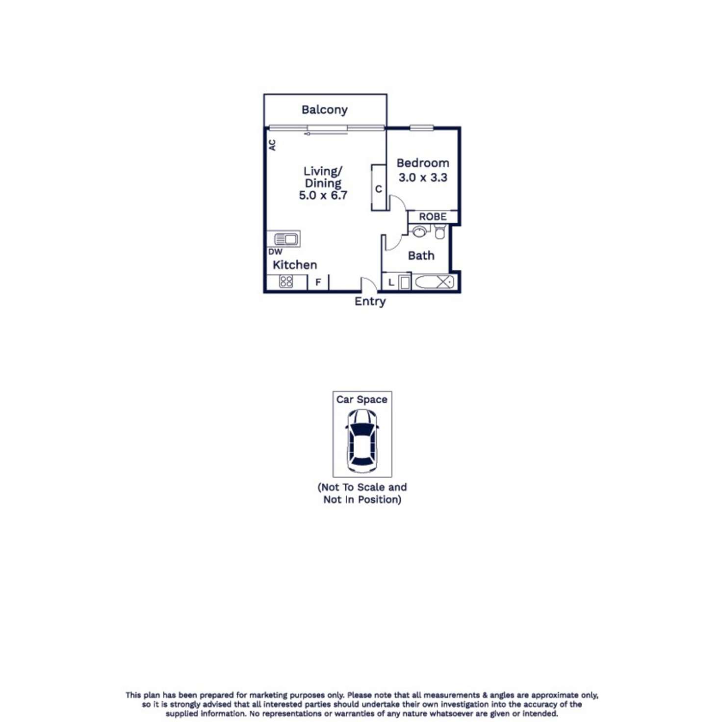 Floorplan of Homely apartment listing, 202/80 Speakmen Street, Kensington VIC 3031