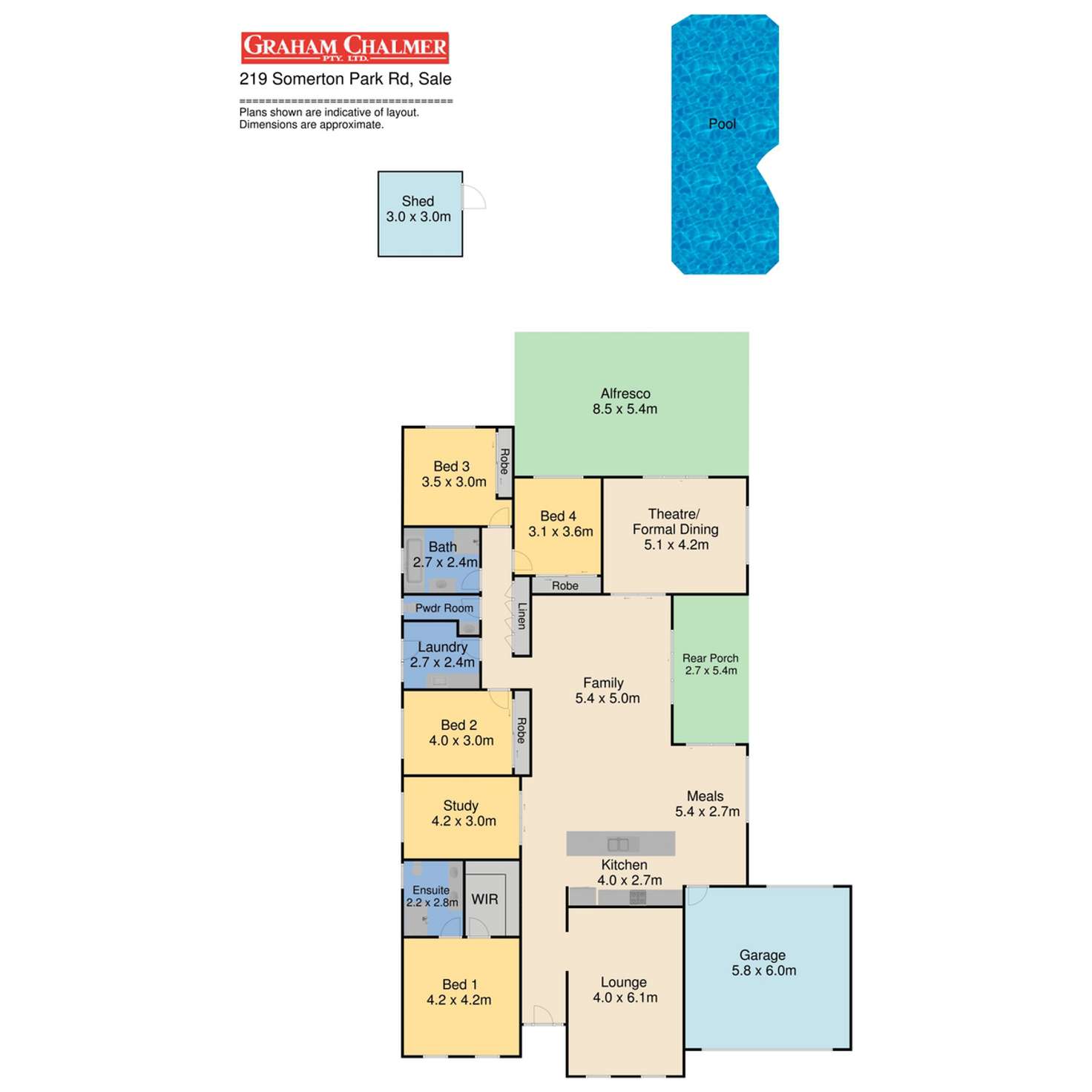 Floorplan of Homely house listing, 219 Somerton Park Road, Sale VIC 3850