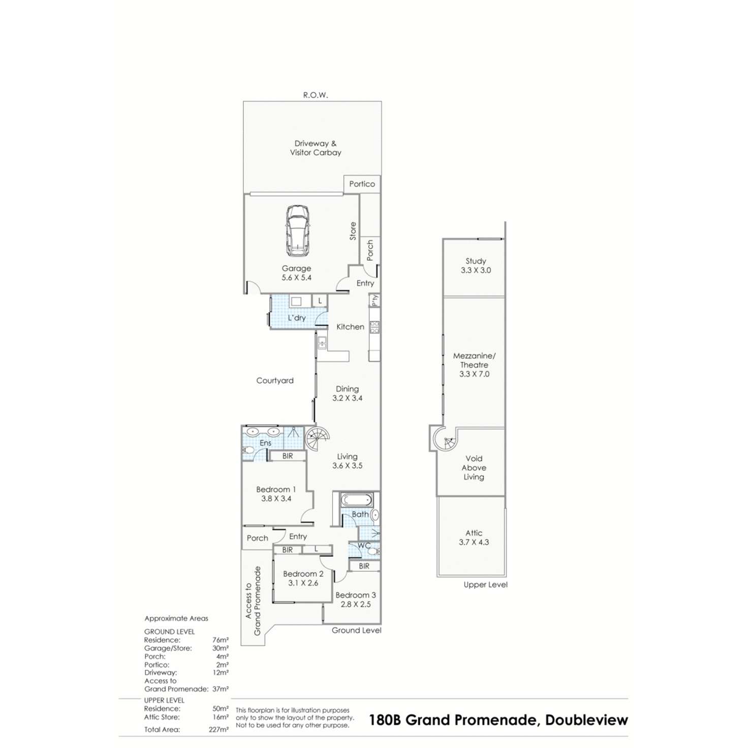 Floorplan of Homely house listing, 180B Grand Promenade, Doubleview WA 6018