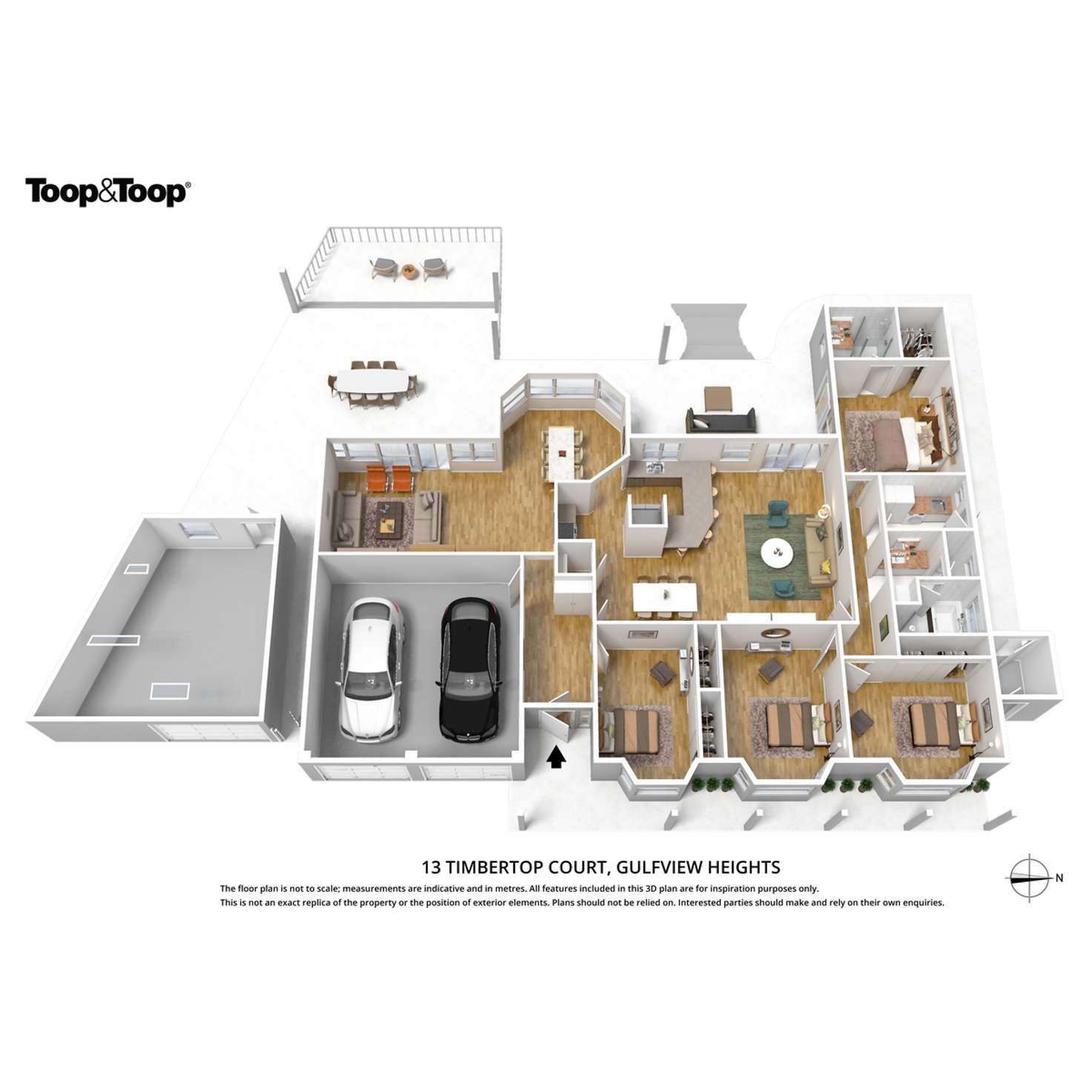 Floorplan of Homely house listing, 13 Timbertop Court, Gulfview Heights SA 5096