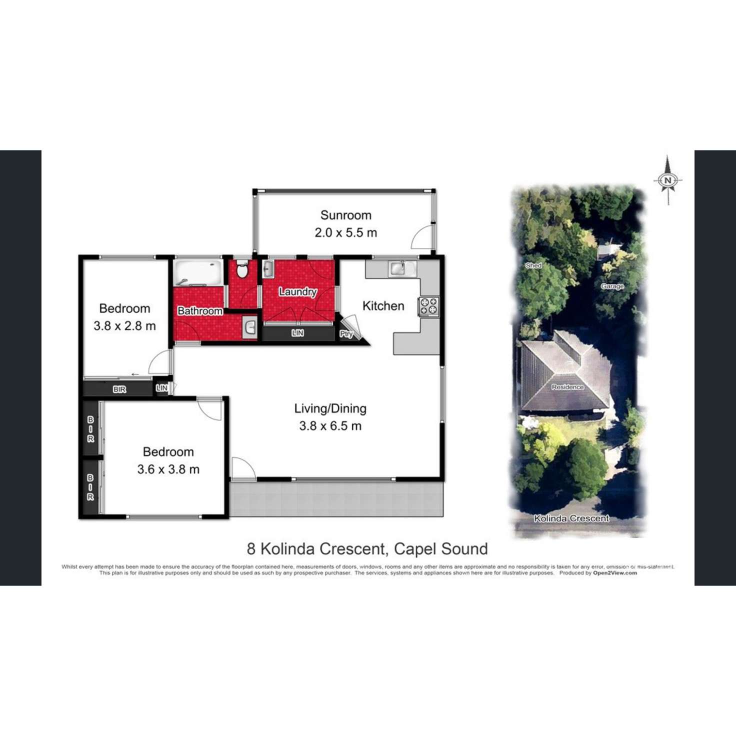 Floorplan of Homely house listing, 8 Kolinda Crescent, Capel Sound VIC 3940