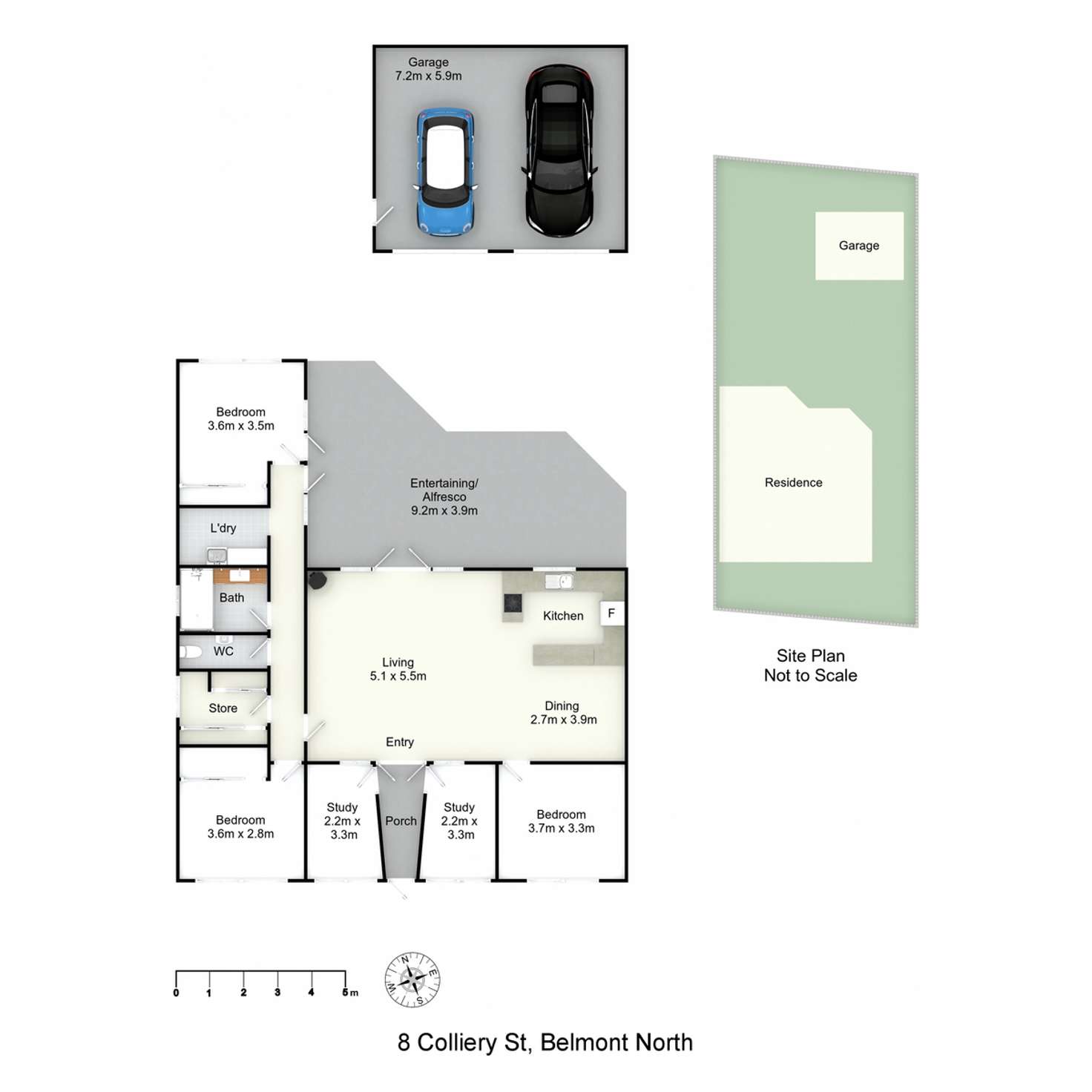 Floorplan of Homely house listing, 8 Colliery Street, Belmont North NSW 2280