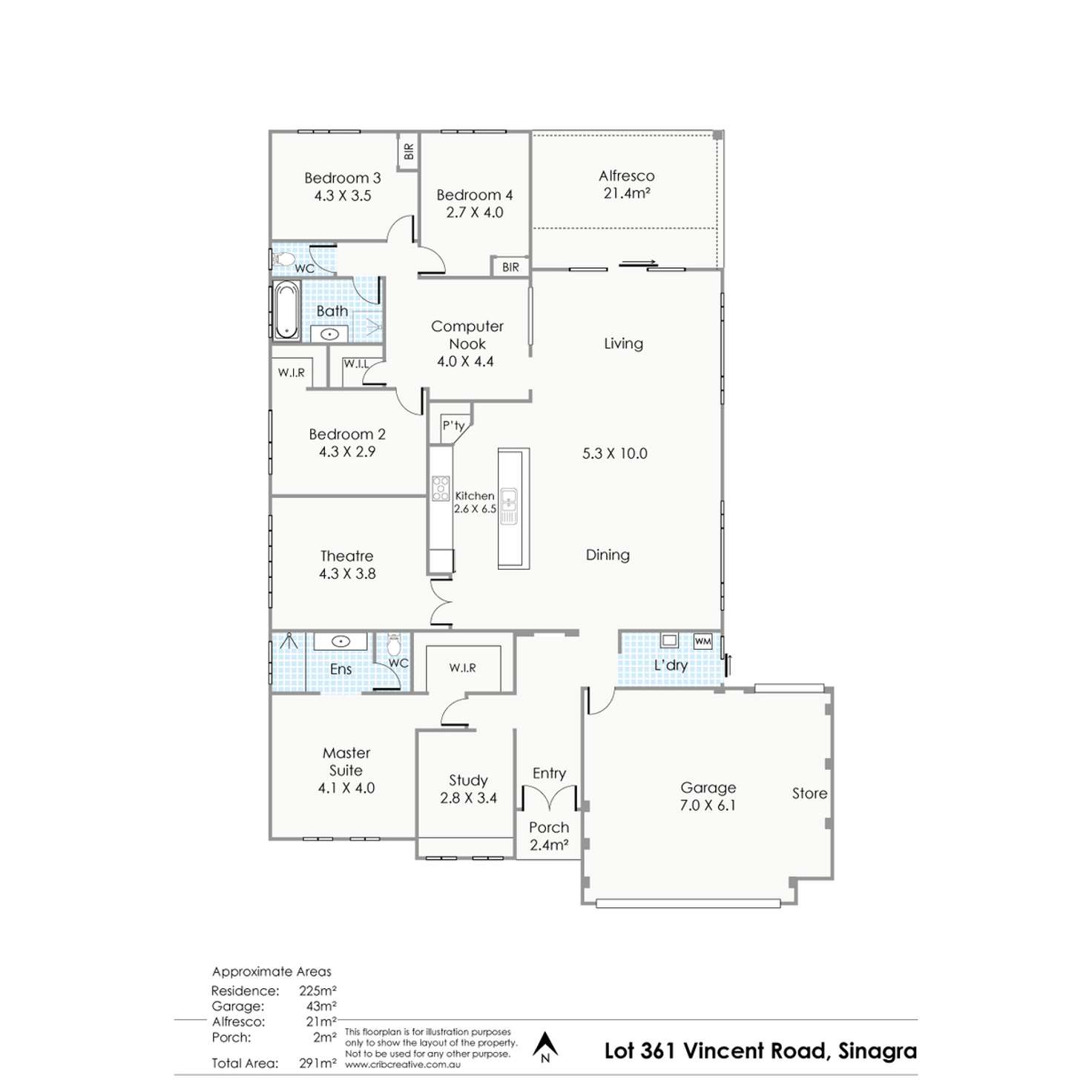 Floorplan of Homely house listing, 71 Vincent Road, Sinagra WA 6065