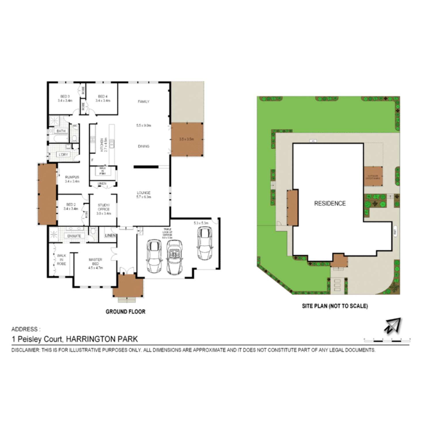 Floorplan of Homely house listing, 1 Peisley Court, Harrington Park NSW 2567