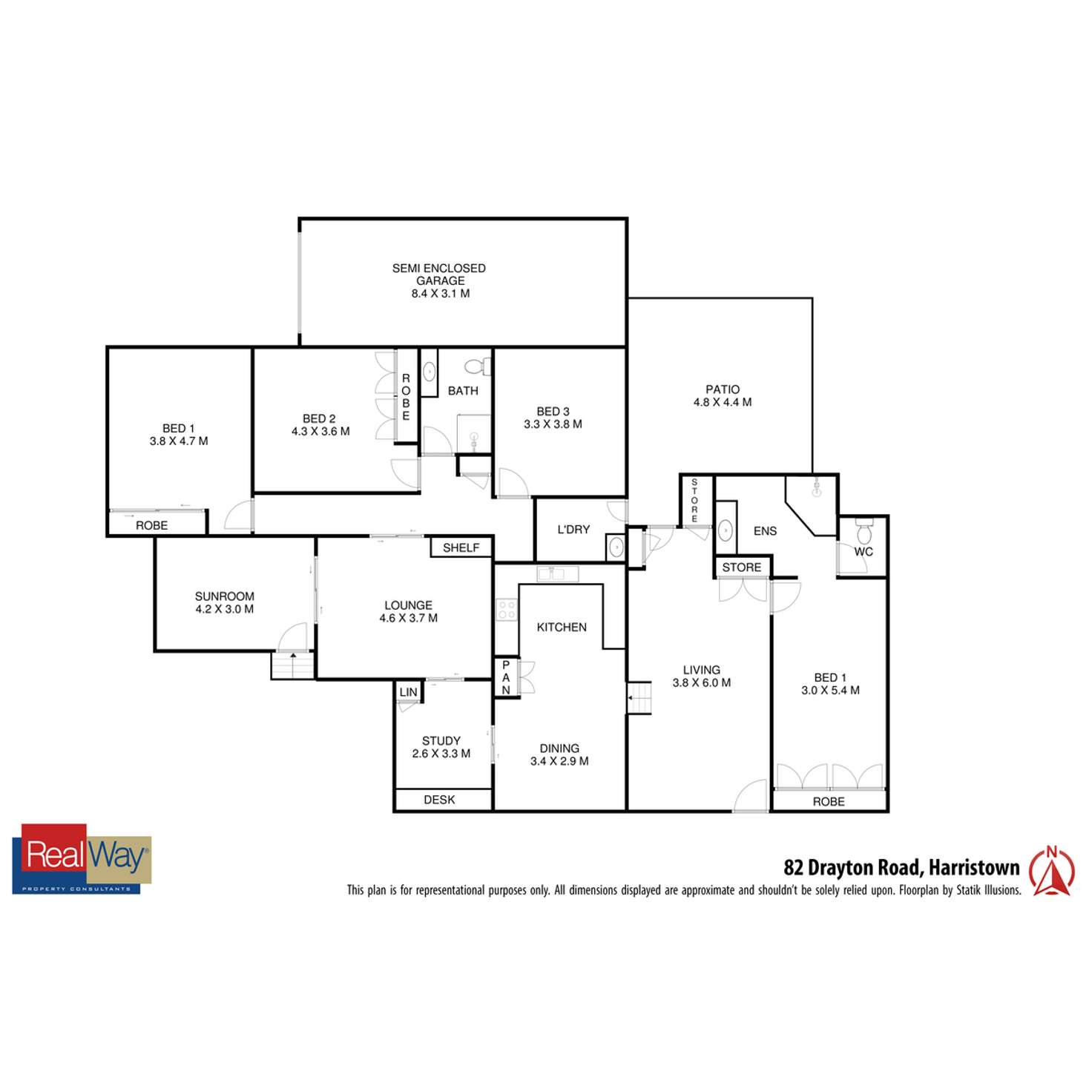 Floorplan of Homely house listing, 82 Drayton Road, Harristown QLD 4350