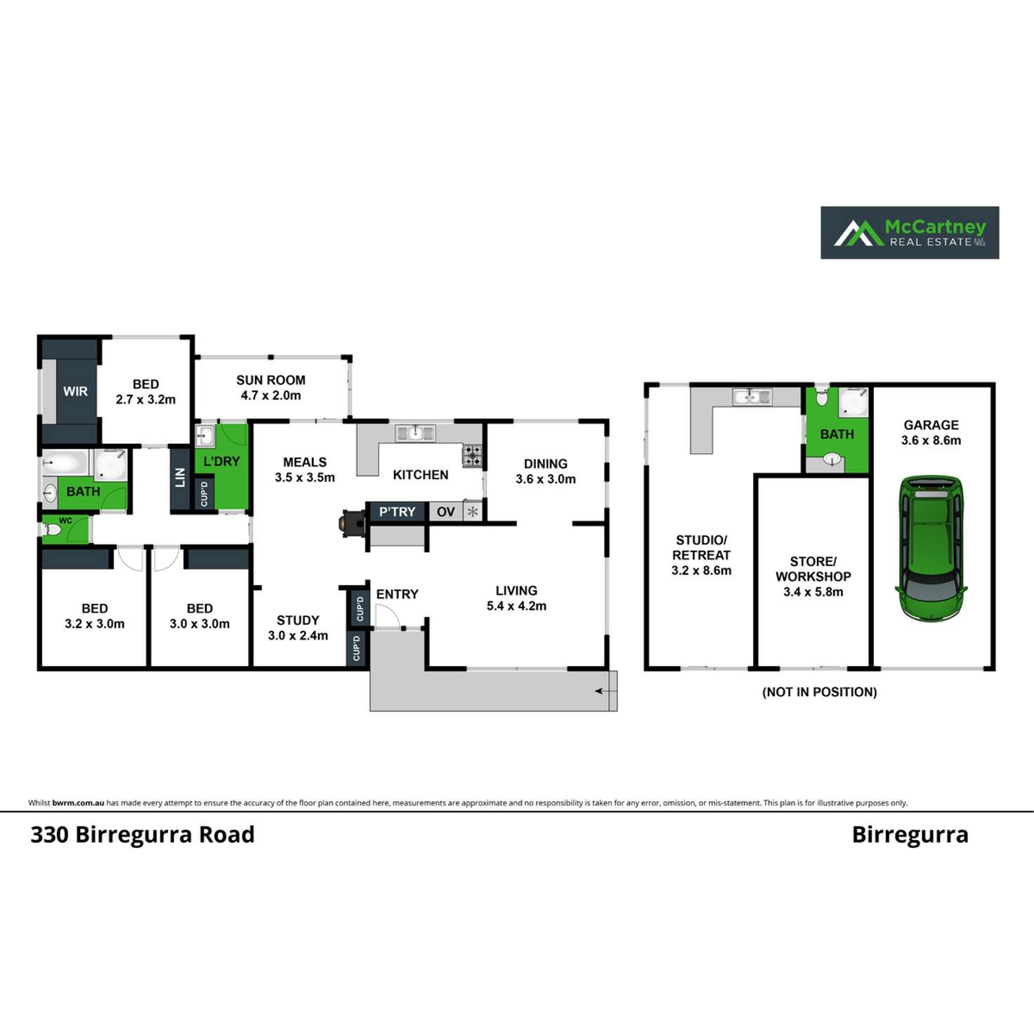 Floorplan of Homely house listing, 330 Birregurra Road, Birregurra VIC 3242