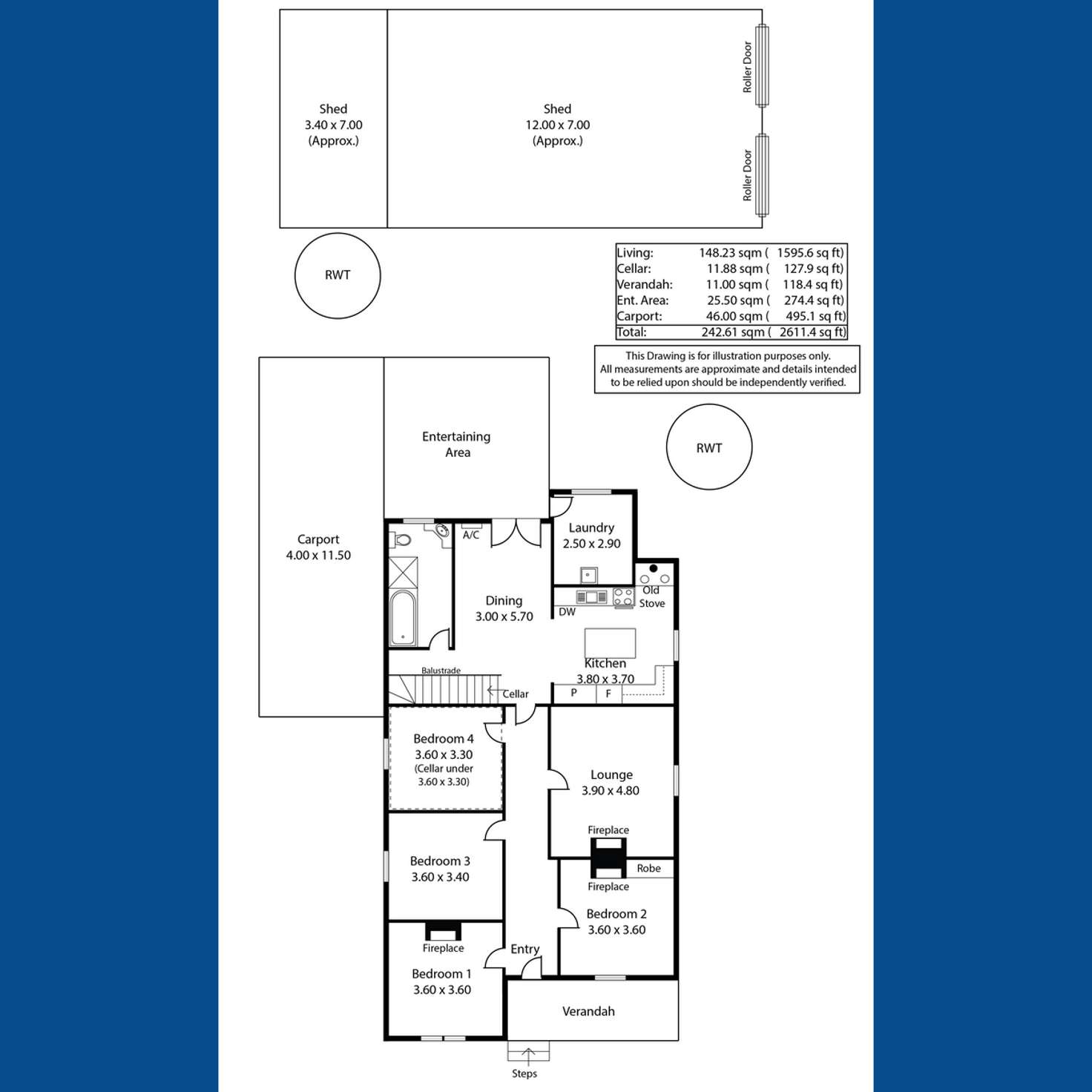 Floorplan of Homely house listing, 4 Burney Street, Blyth SA 5462