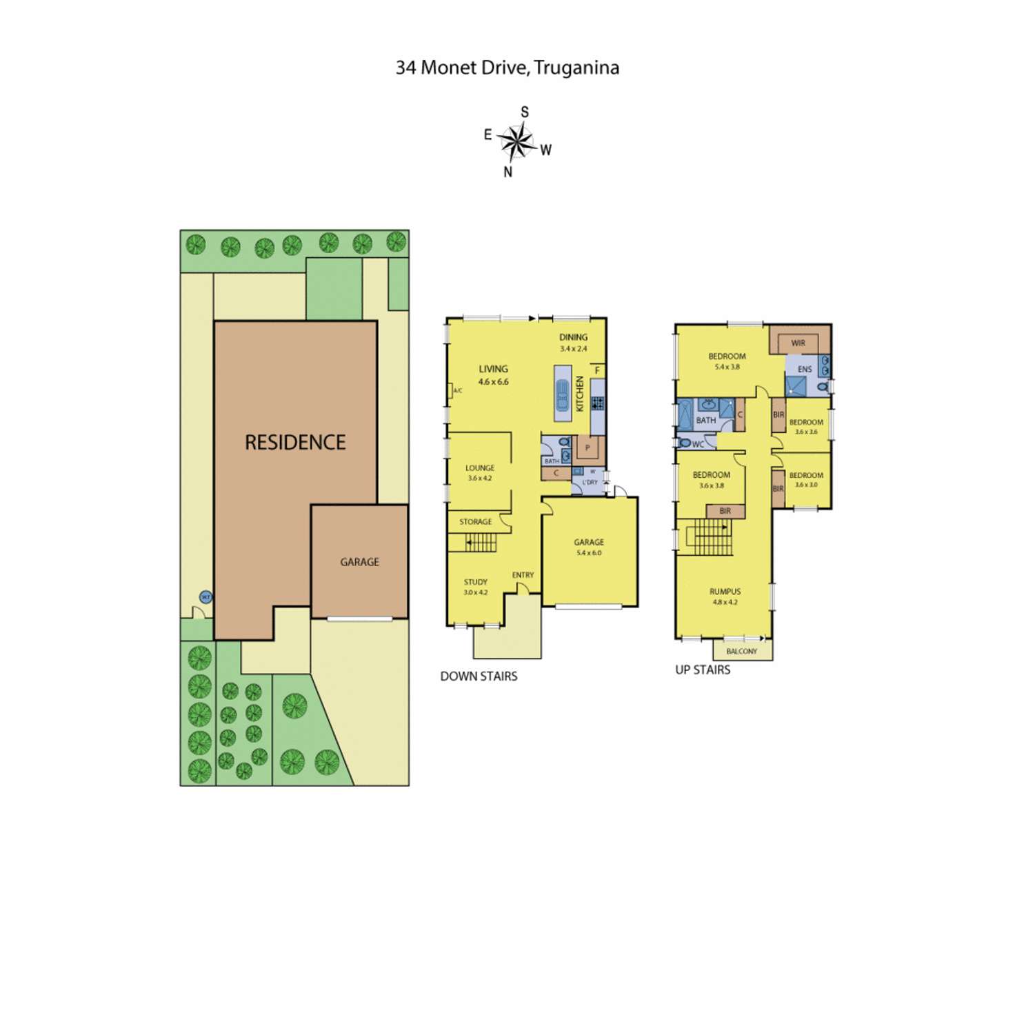 Floorplan of Homely house listing, 34 Monet Drive, Truganina VIC 3029